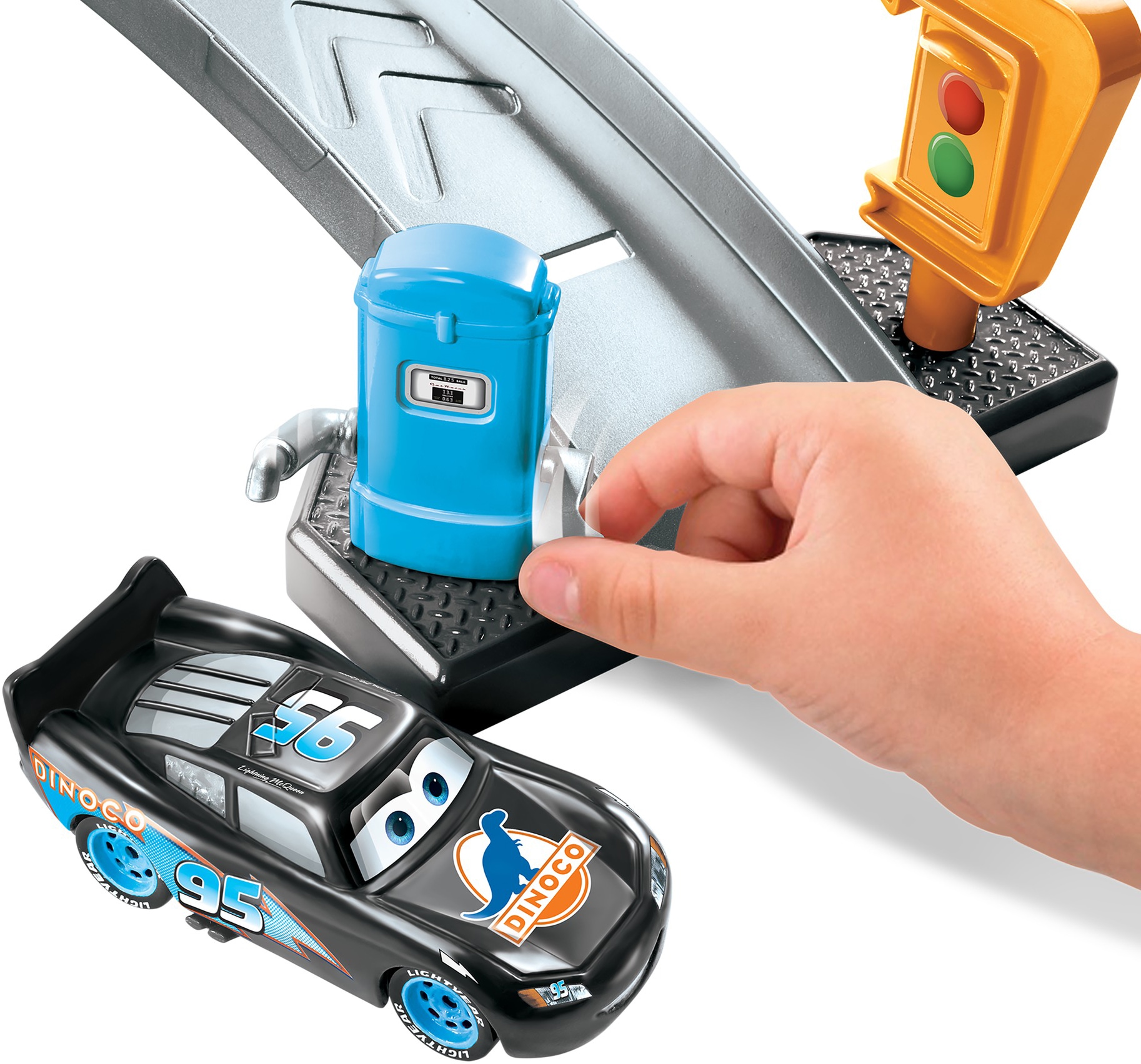 Mattel® Spiel-Gebäude »Disney Pixar Cars, Farbwechsel Dinoco Autowaschanlage«, inkl. Fahrzeug mit Farbwechseleffekt