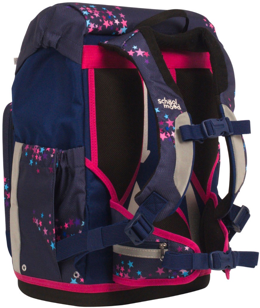 SCHOOL-MOOD® Schulranzen »Rebel Air+, Leni (Hund)«, retroreflektierende Flächen, aus recyceltem Material