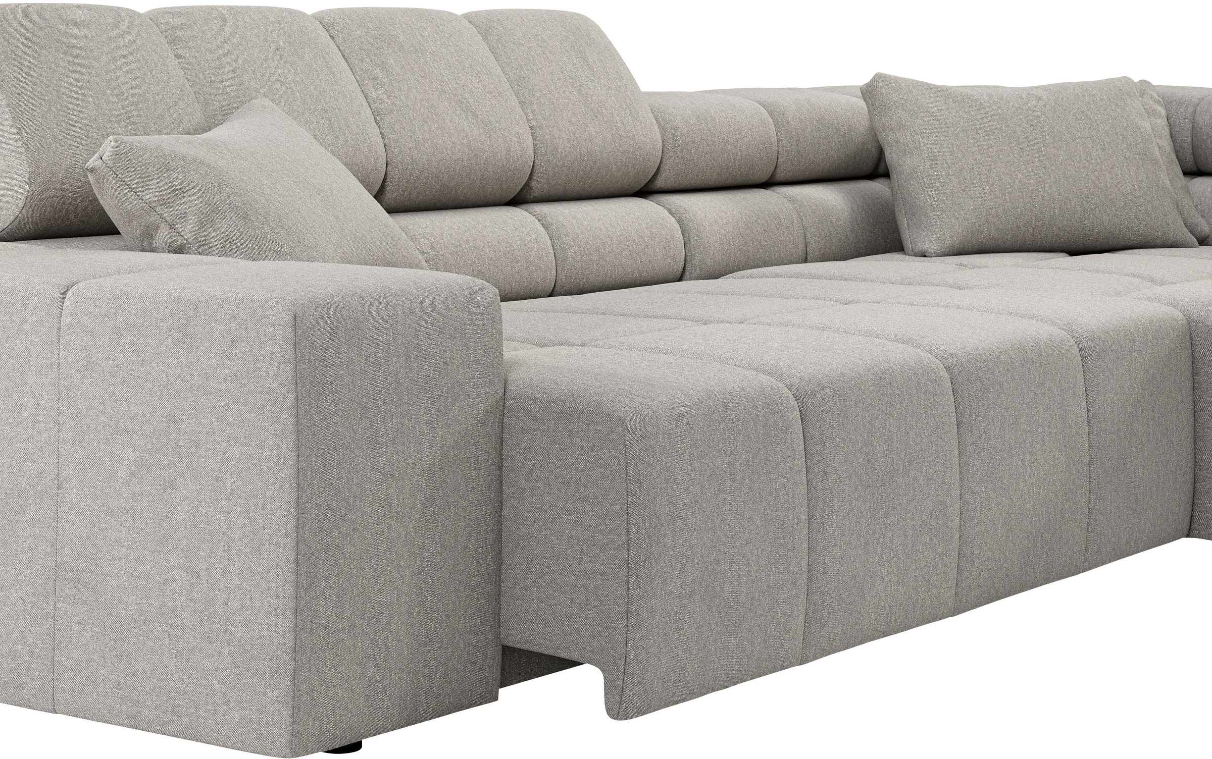 INOSIGN Ecksofa »Ancona incl. Kopfteilverstellung, OTTOs Choice, Breite 319cm, L-Form«, wahlweise motorische Sitztiefenverstellung, auch in Cord + Easy Care