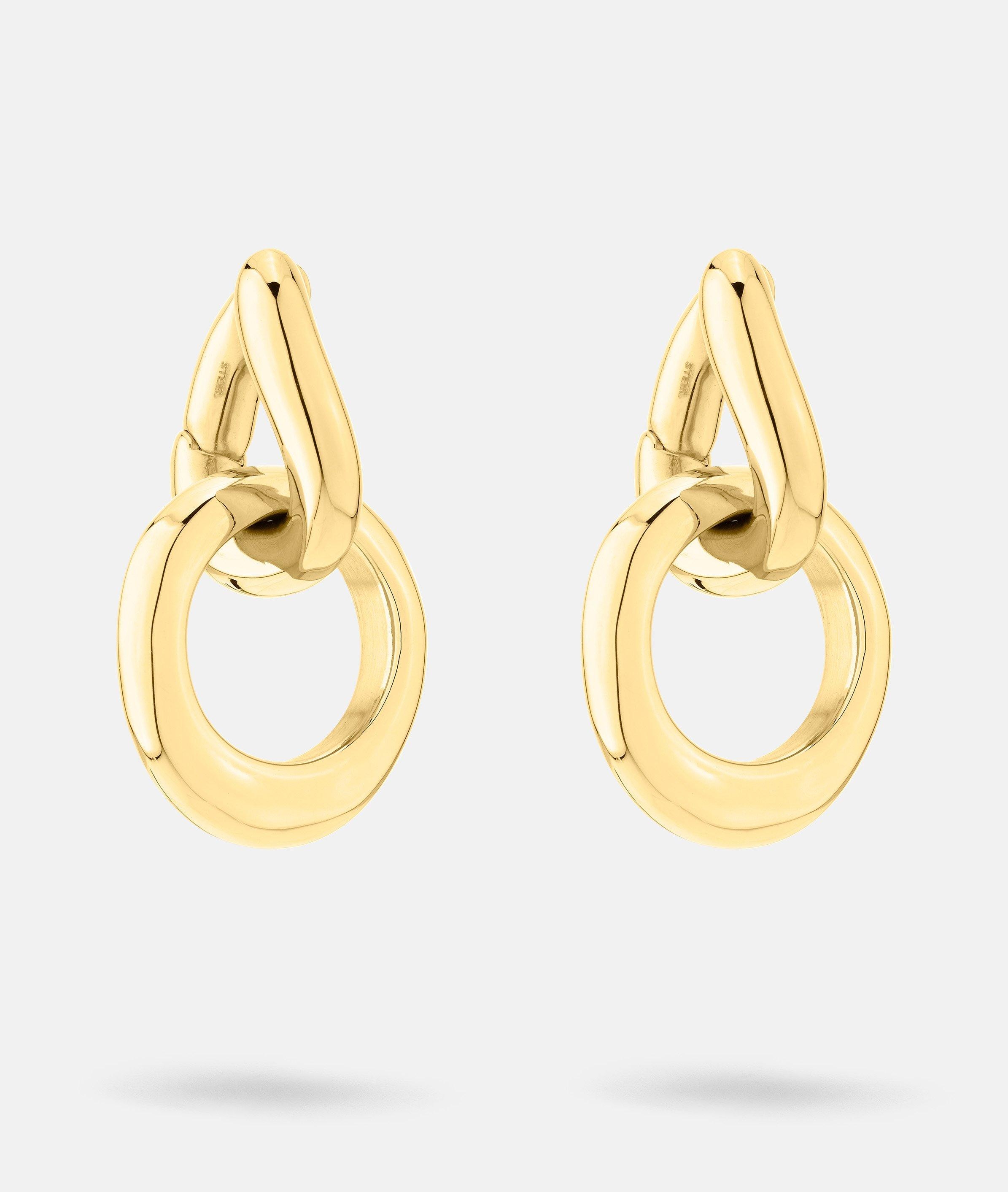 Liebeskind Berlin Paar Creolen »Schmuck Geschenk Edelstahl Ohrringe The Organic« Einhänger abnehmbar