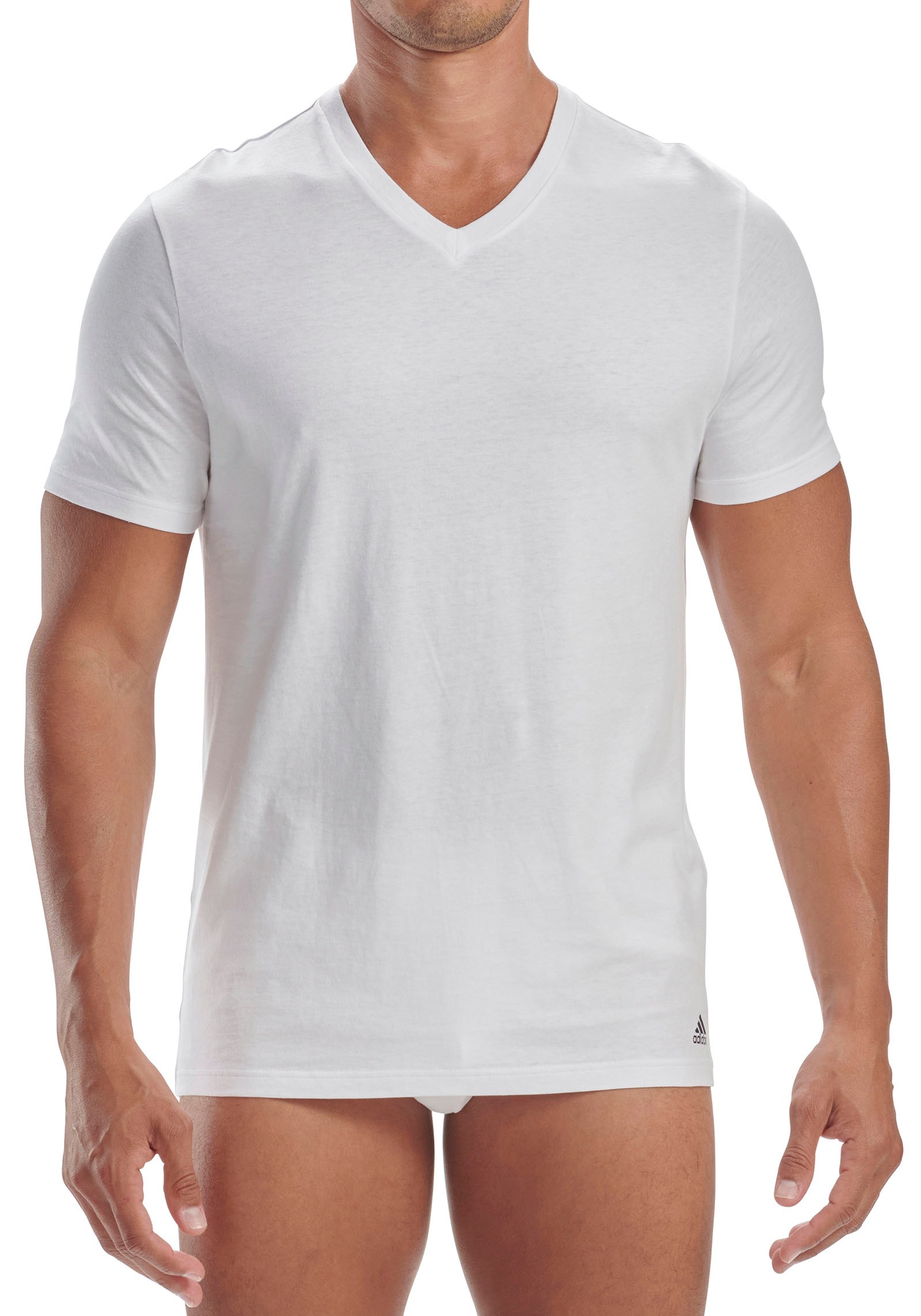 adidas Sportswear T-Shirt »"Active Flex Cotton"«, (3er-Pack), mit V-Ausschnitt und legerer Passform