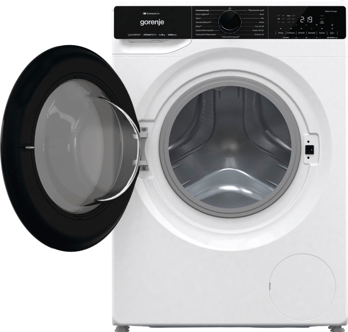 GORENJE Waschmaschine »WPNA 84 SATSWIFI«, WPNA 84 SATSWIFI, 8 kg, 1400 U/min, SlimLine - nur 46,5 cm tief