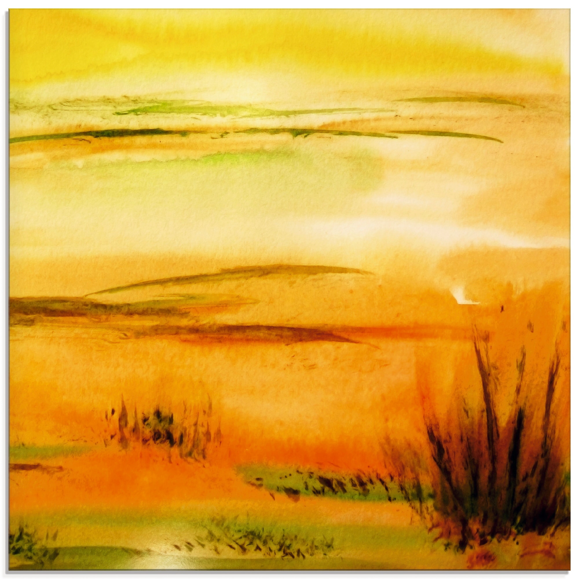 Artland Glasbild »Heißer Sand«, Wüste, (1 St.), in verschiedenen Größen