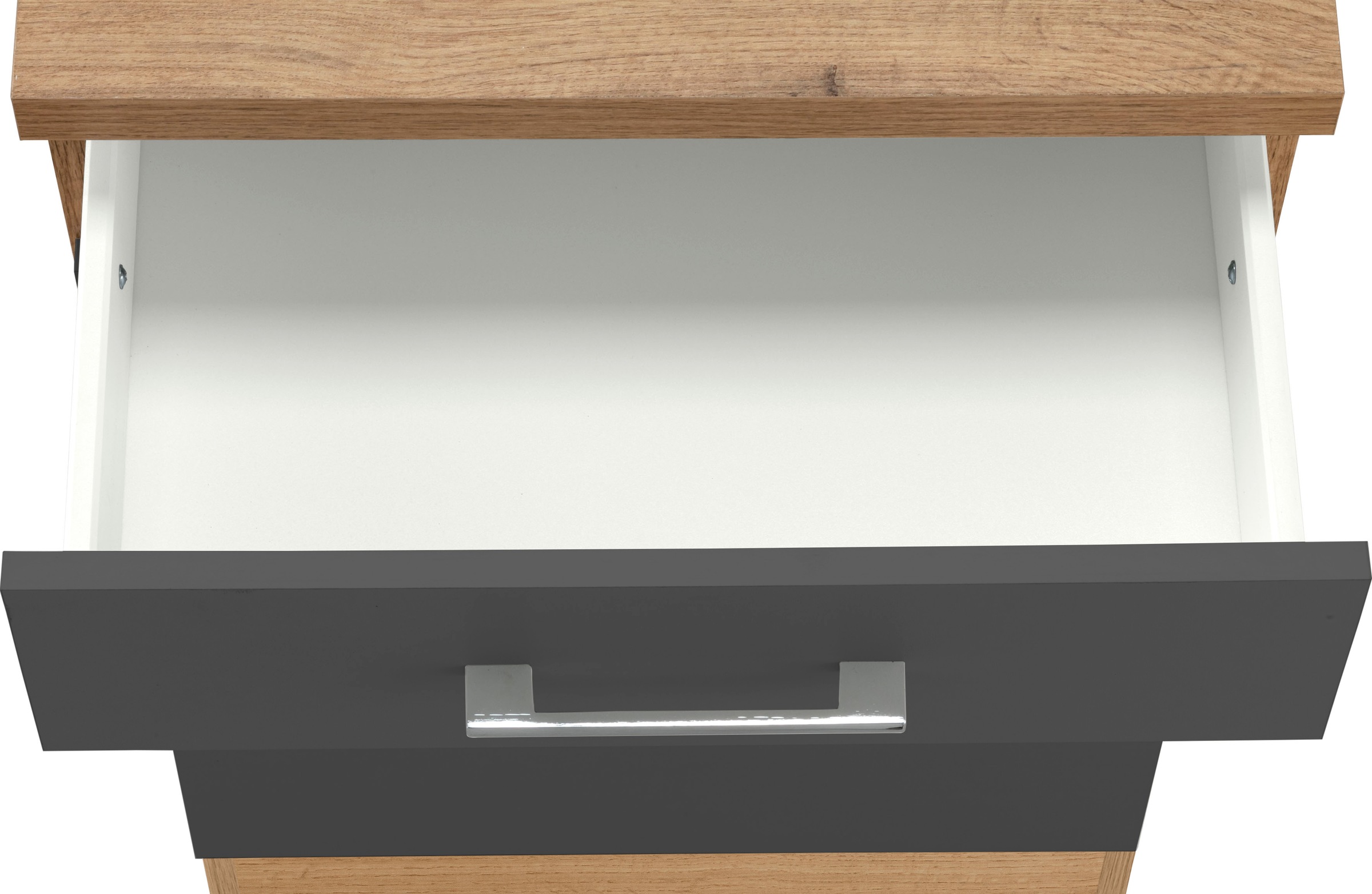 KOCHSTATION Auszugsunterschrank »KS-Colmar«, 50 cm, mit Metallgriff, alles sofort greifbar dank zwei großer Auszüge