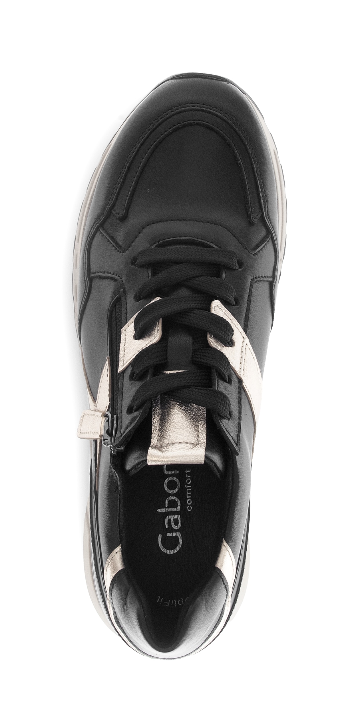 Gabor Keilsneaker »DAVOS«  Schnürer, Halbschuh, Freizeitschuh in Komfortweite H (=sehr weit)