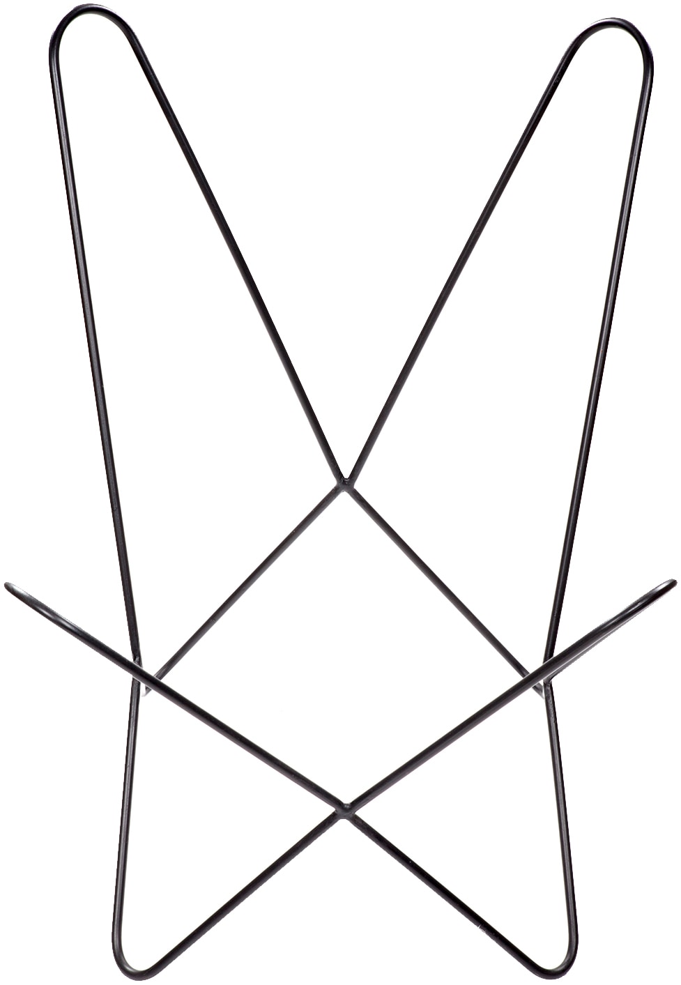 Kayoom 4-Fußstuhl »Schmetterling Stuhl Santiago, Schmetterlingsstuhl aus Leder«, 1 St., pflegeleicht, hochwertig, hochwertig verarbeitet, hoher Sitzkomfort