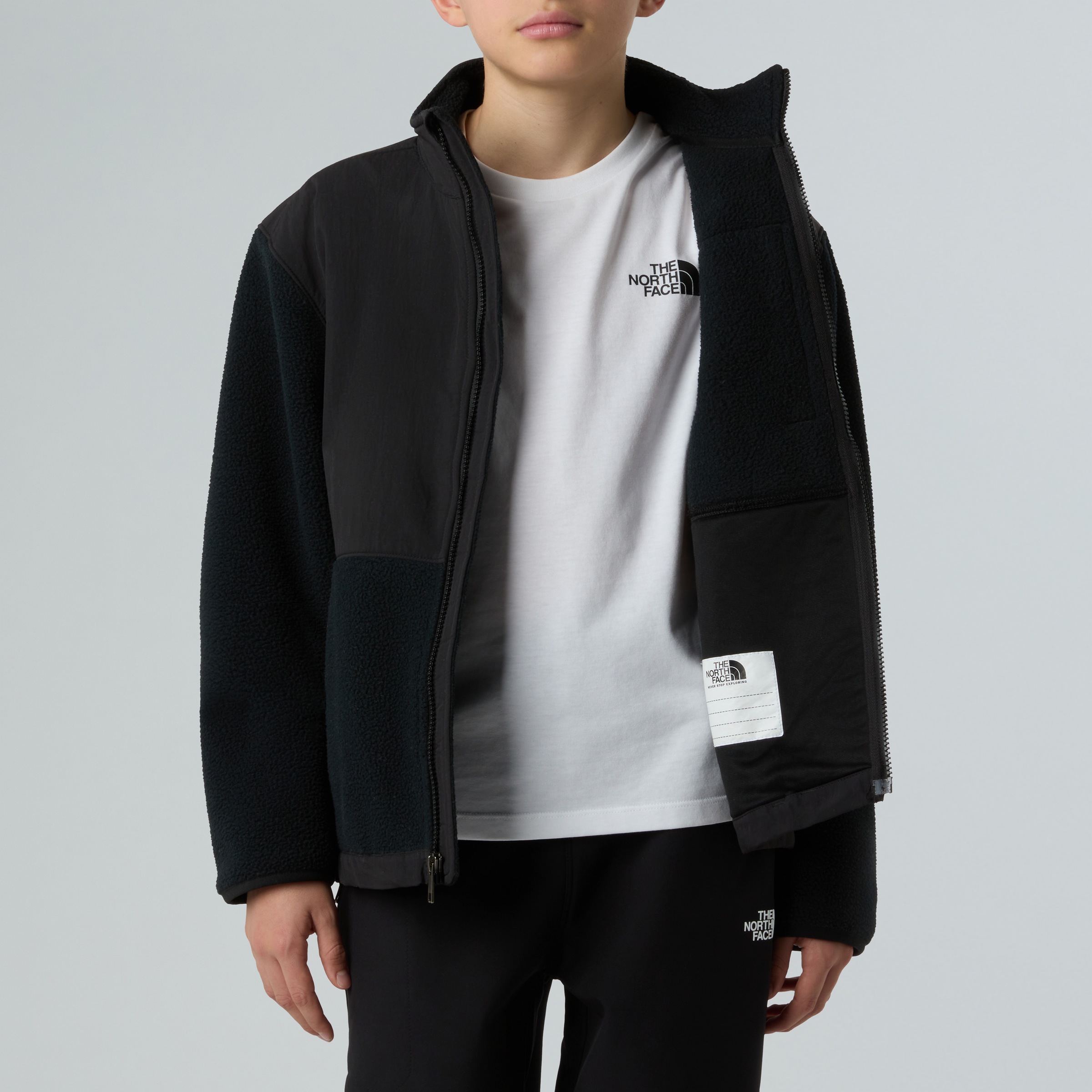 The North Face Fleecejacke »TEEN DENALI JACKET« für Teens geeignet, atmungsaktives Material, mit langem Arm