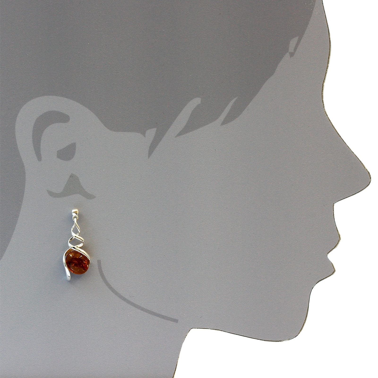 OSTSEE-SCHMUCK Paar Ohrhänger »- Noemi - Silber 925/000 - Bernstein«