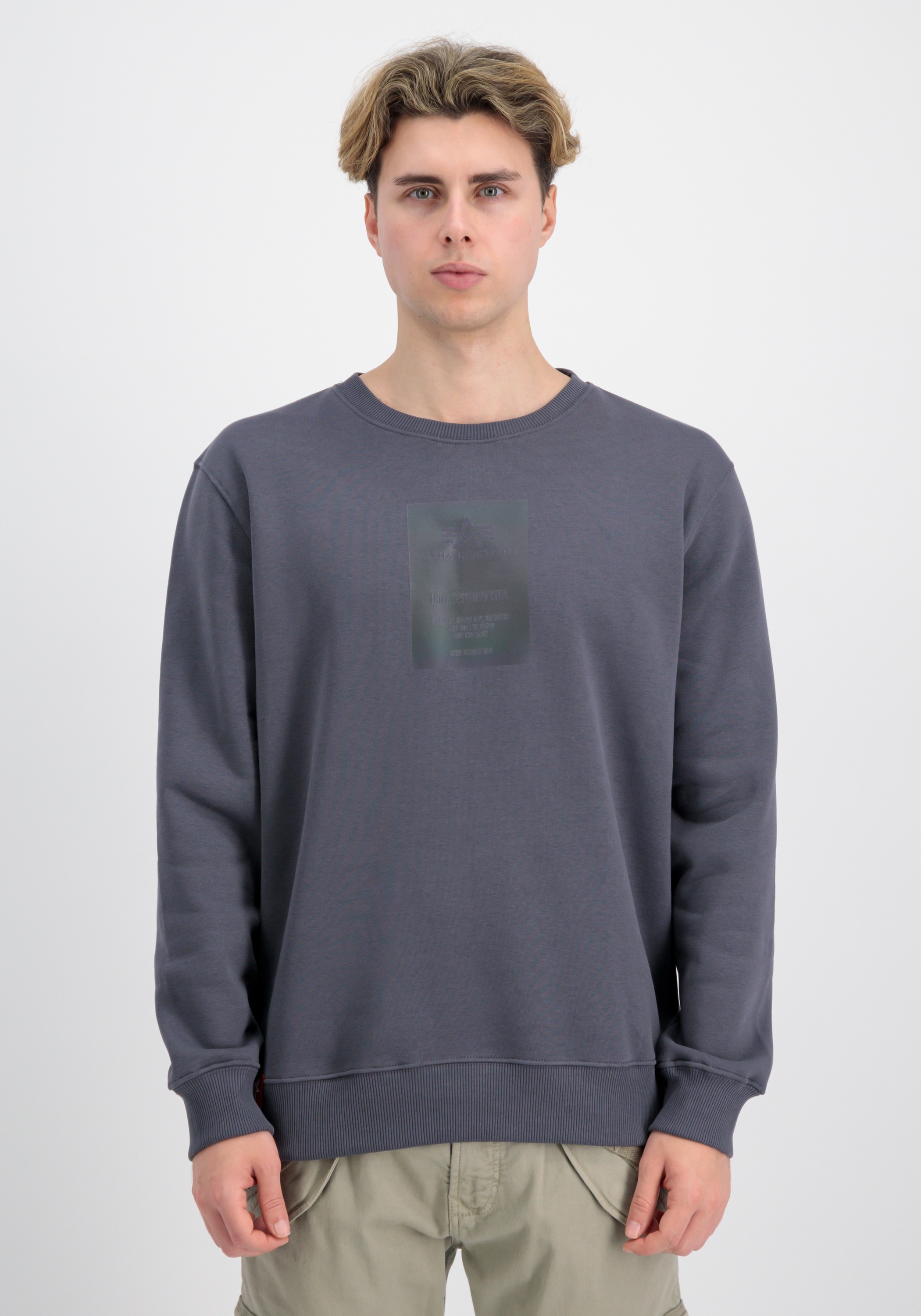 Alpha Industries Sweater »Alpha Industries Men - Sweatshirts Rainbow Refl. Label Sweater«