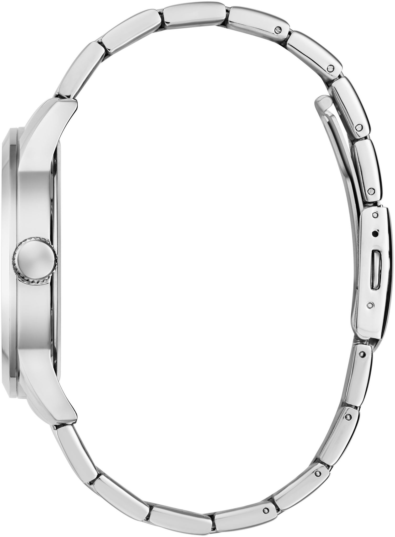 Guess Quarzuhr »COLLEGIATE G« Armbanduhr, Herrenuhr, Edelstahlarmband