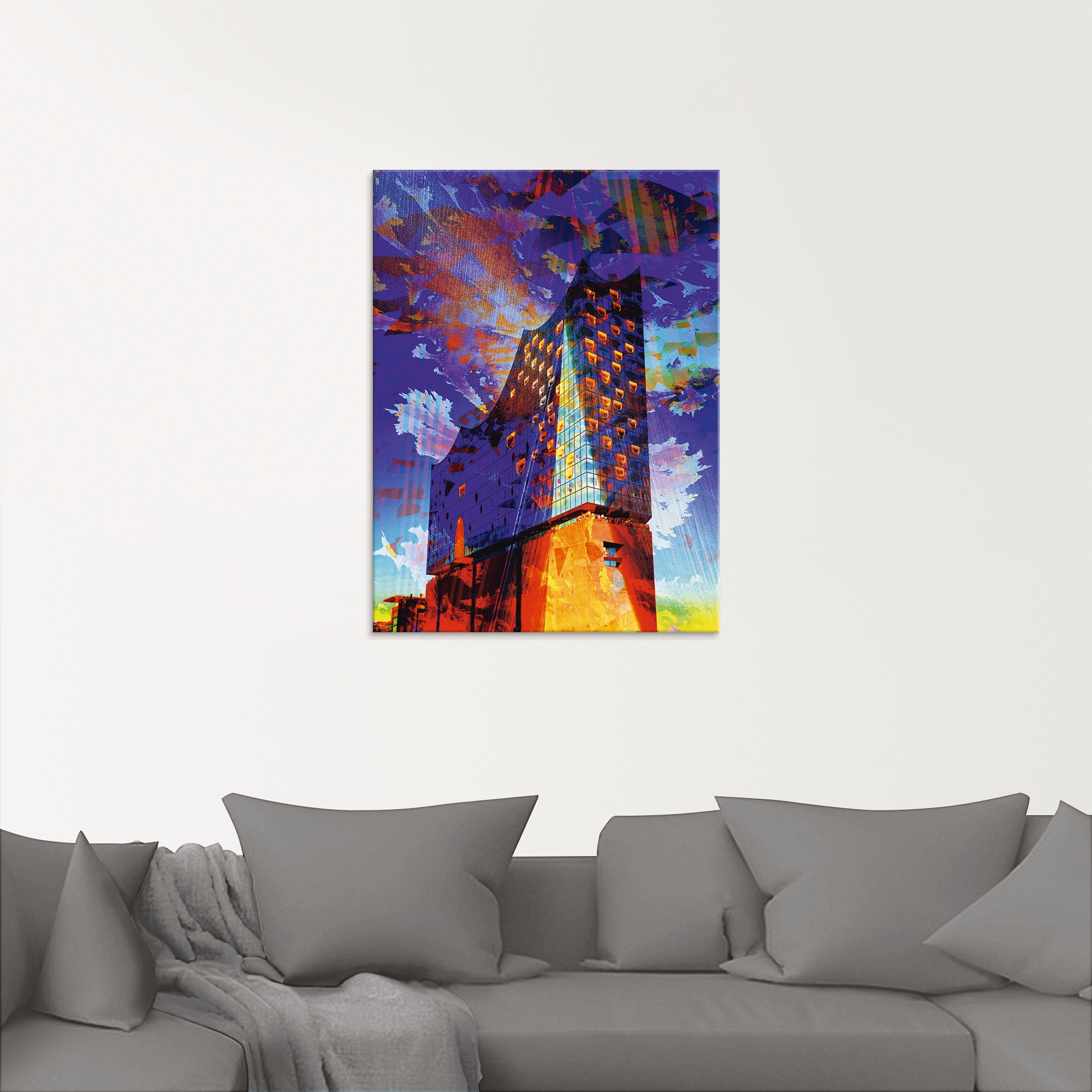 Artland Glasbild »Elbphilharmonie Hamburg IV«, Gebäude, (1 St.), in verschiedenen Größen