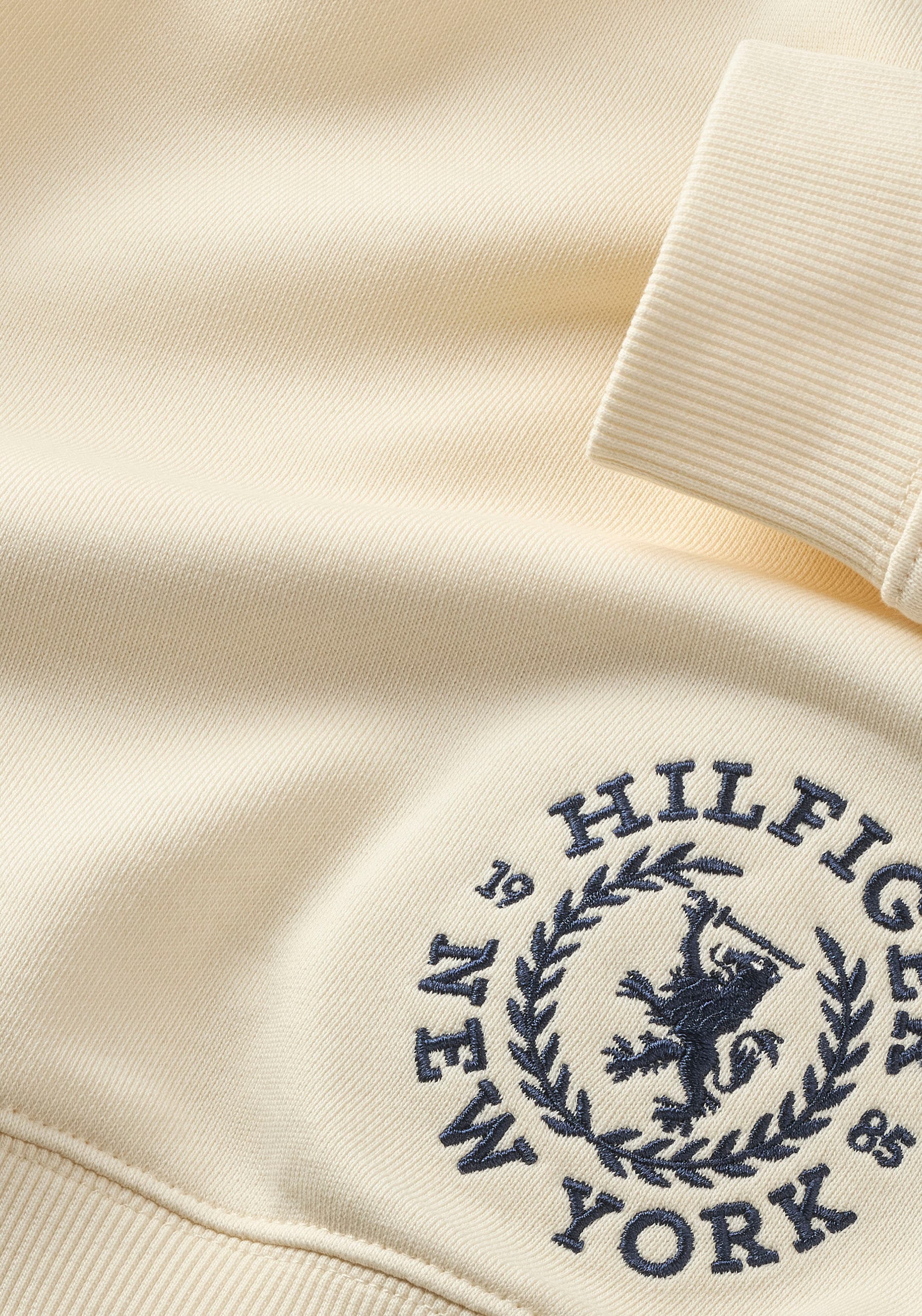 Tommy Hilfiger Kapuzensweatshirt »CREST LOGO HOODIE«, mit leicht überschnittenen Schultern