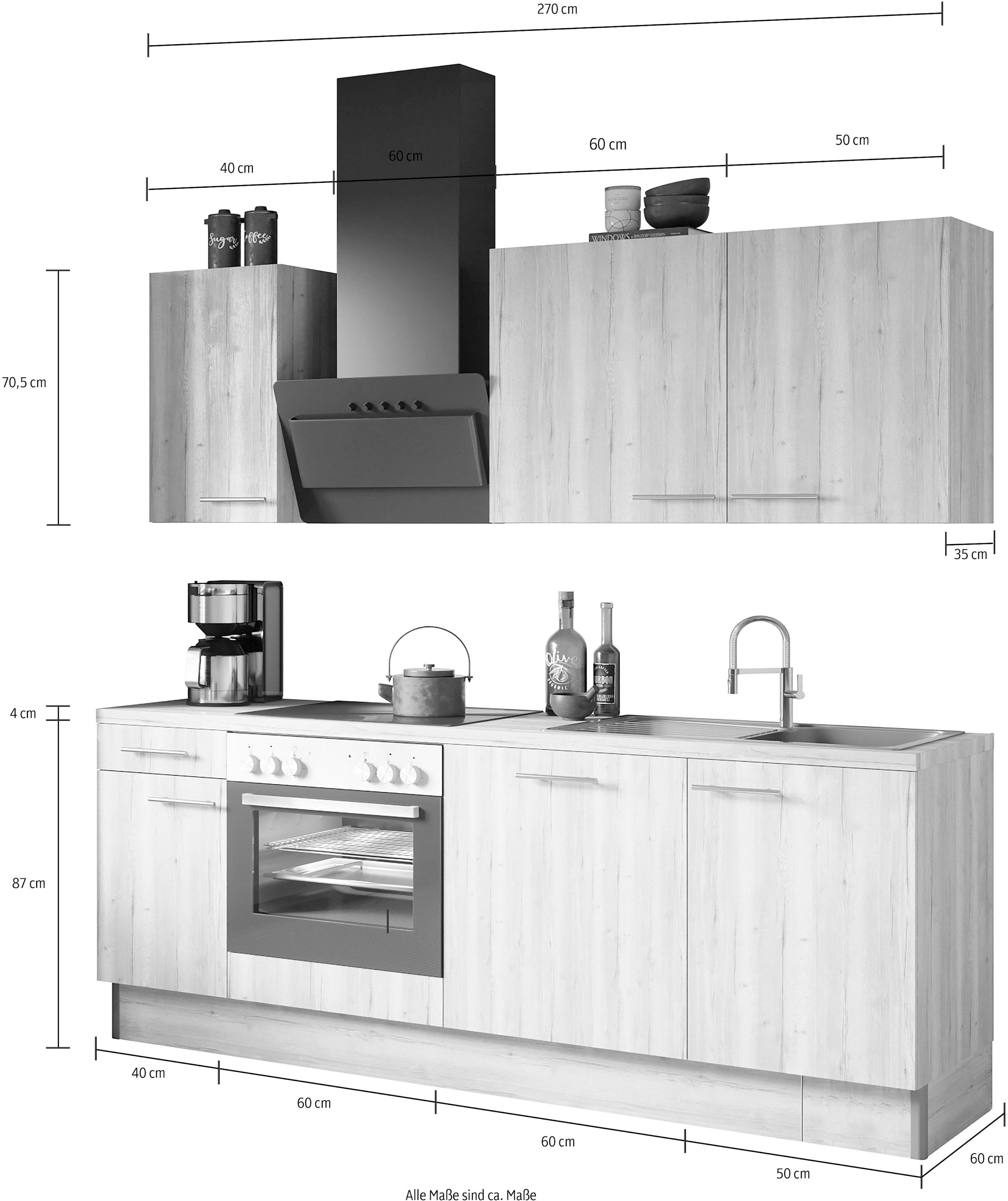 Küche OPTIFIT bei bestellen »Klara«, 210 breit cm OTTO