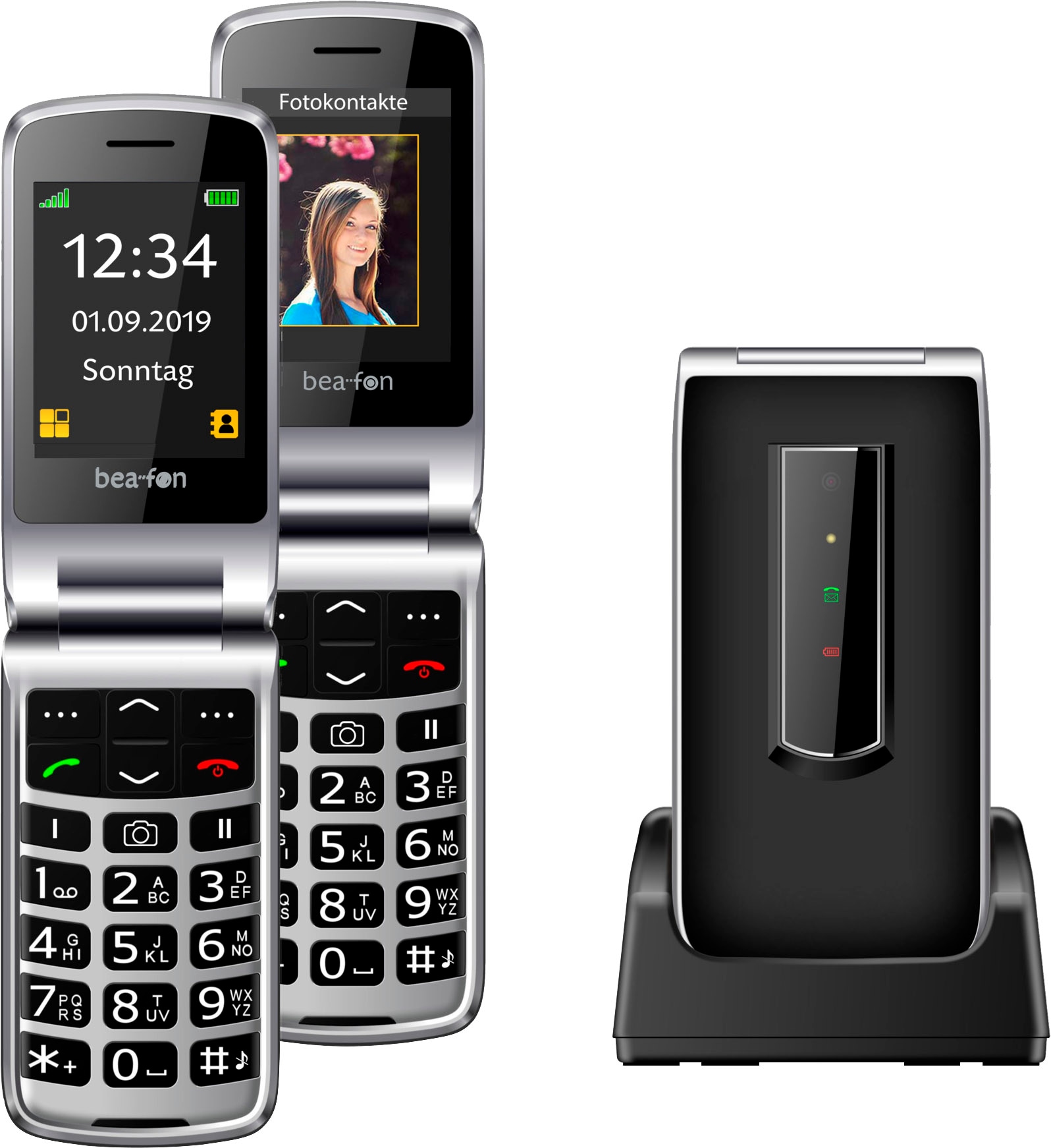 Smartphone »SL495«, schwarz-silber, 6,09 cm/2,4 Zoll