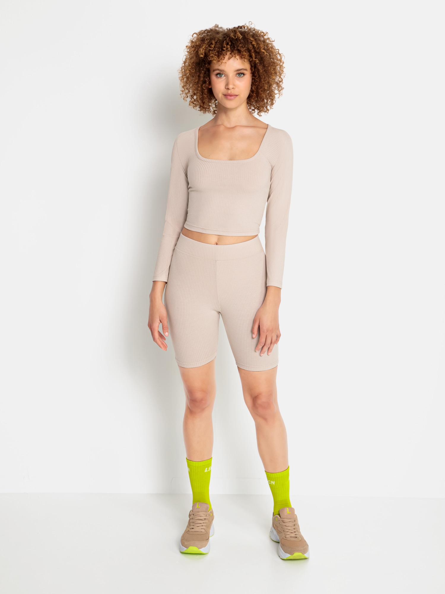 LSCN by LASCANA Radlerhose, Radlerhose mit passendem Oberteil