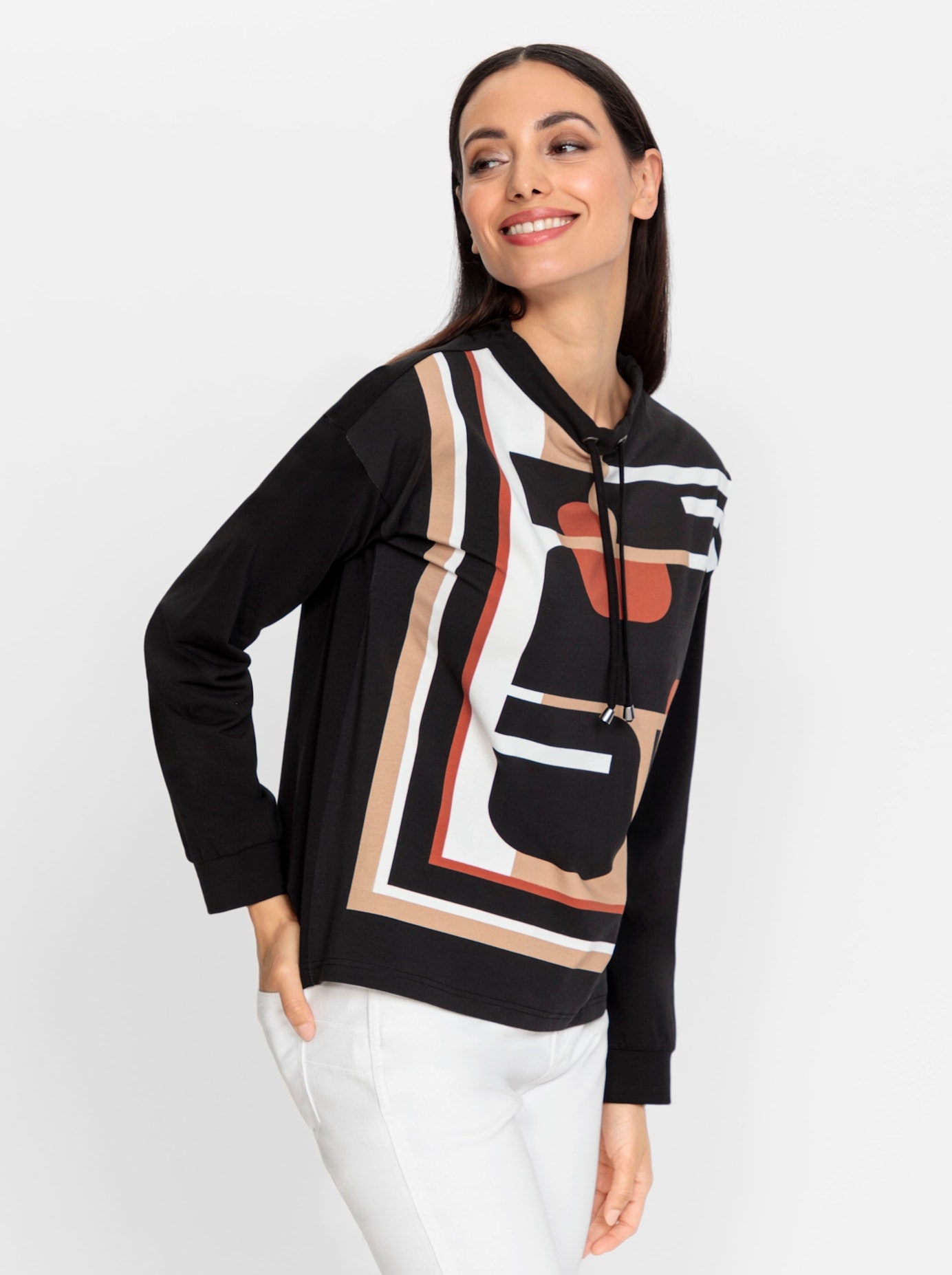 heine Langarmshirt »Druck-Shirt«, (1 tlg.)