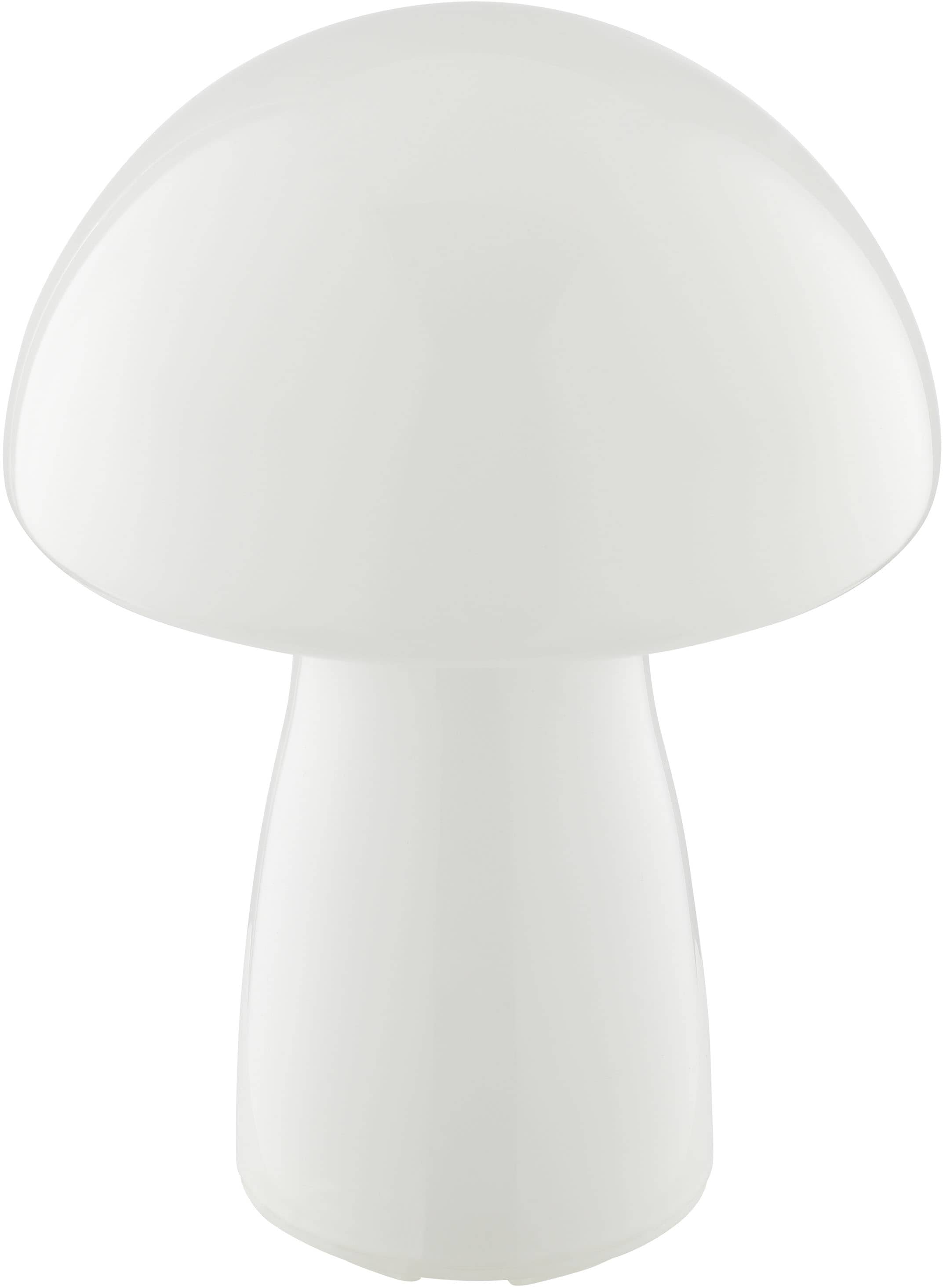 Brilliant LED Tischleuchte »Erik« LED-Modul 1 Stk. Warmweiß Pilzleuchte aus Glas mit Akku, 250 lm, 2700 K, H 22 cm, dimmbar