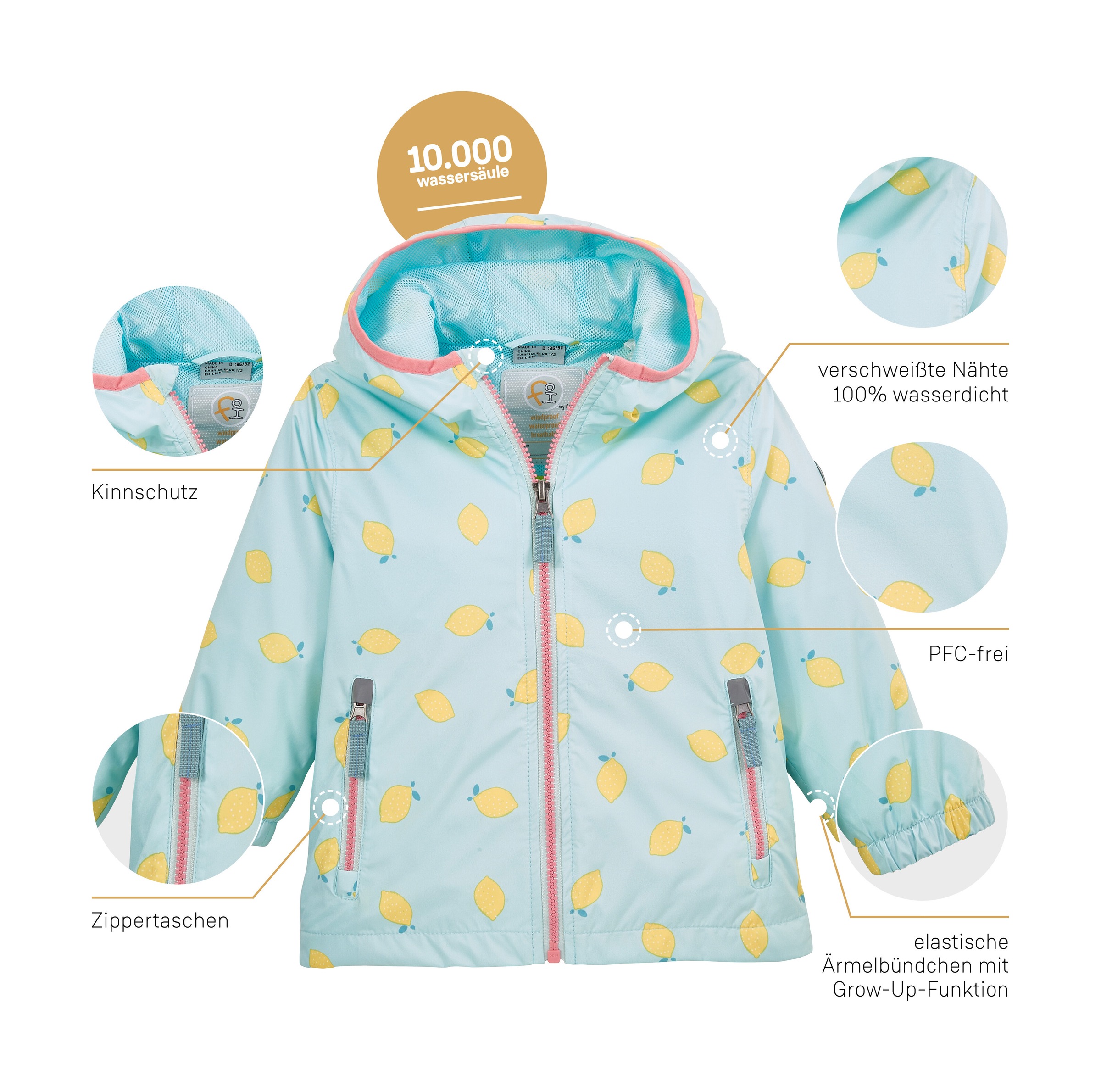 first instinct by killtec Outdoorjacke »FIOS 71 MNS JCKT« Wasserdicht, verlängerbare Ärmel, PFAS-freie Imprägnierung