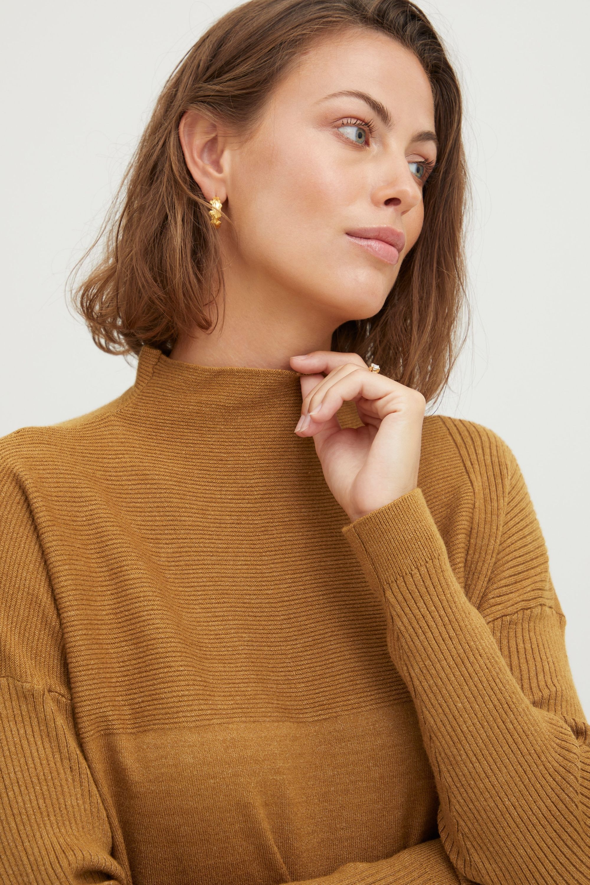 fransa Strickfleece-Pullover »Strickpullover FRCemelange«