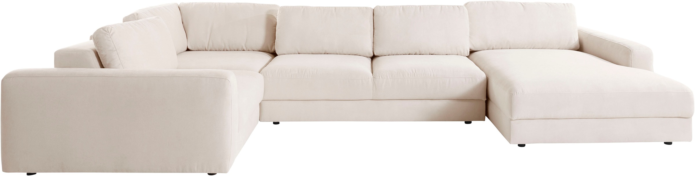 Places of Style Wohnlandschaft »Bloomfield, Mega Polsterprogramm, Breite 405cm, viel Platz, U-Form«, mit extra tiefer Sitzfläche, wahlweise mit Sitztiefenverstellung