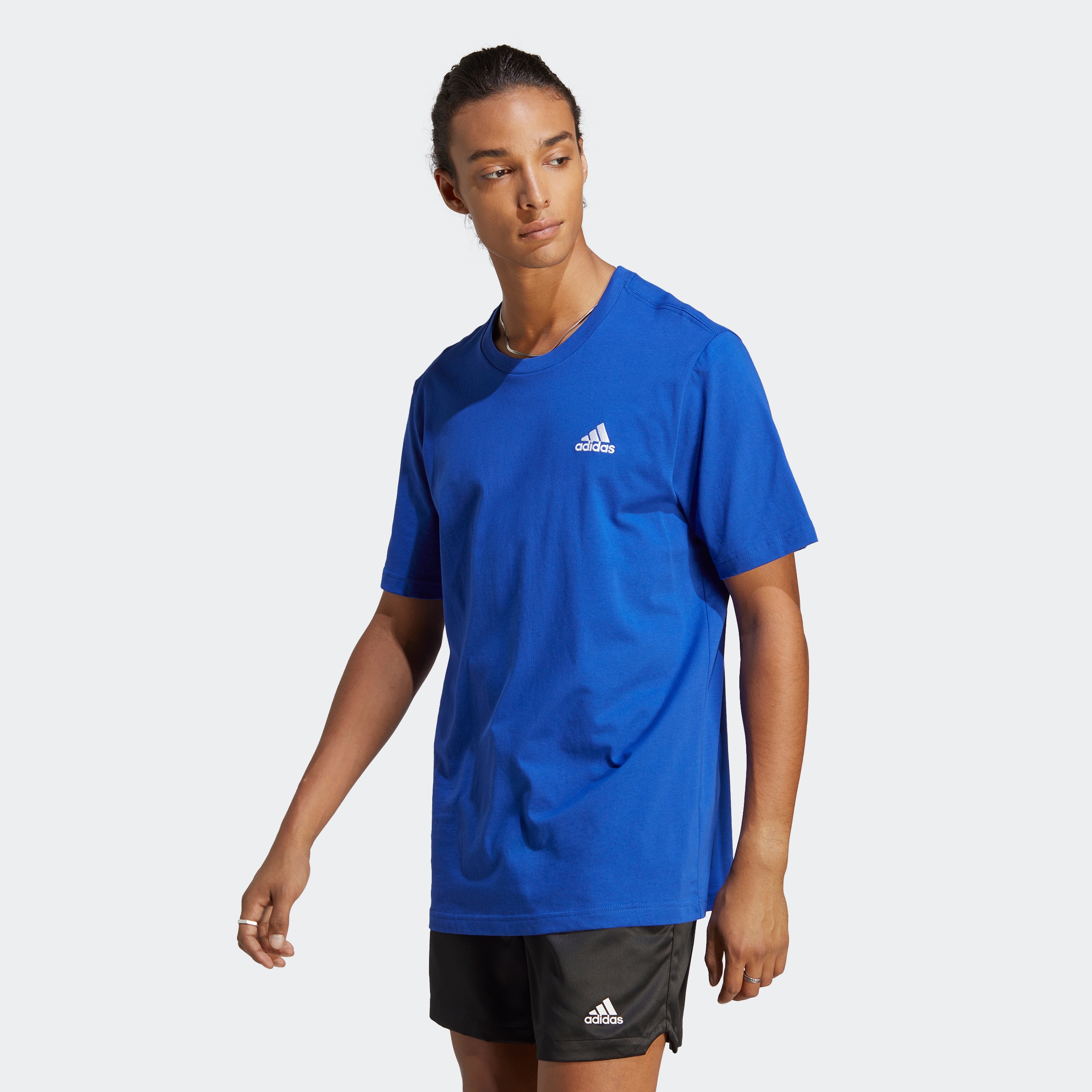 Adidas Sportswear Herren T-Shirt »M SL SJ T« in blau, Größe S