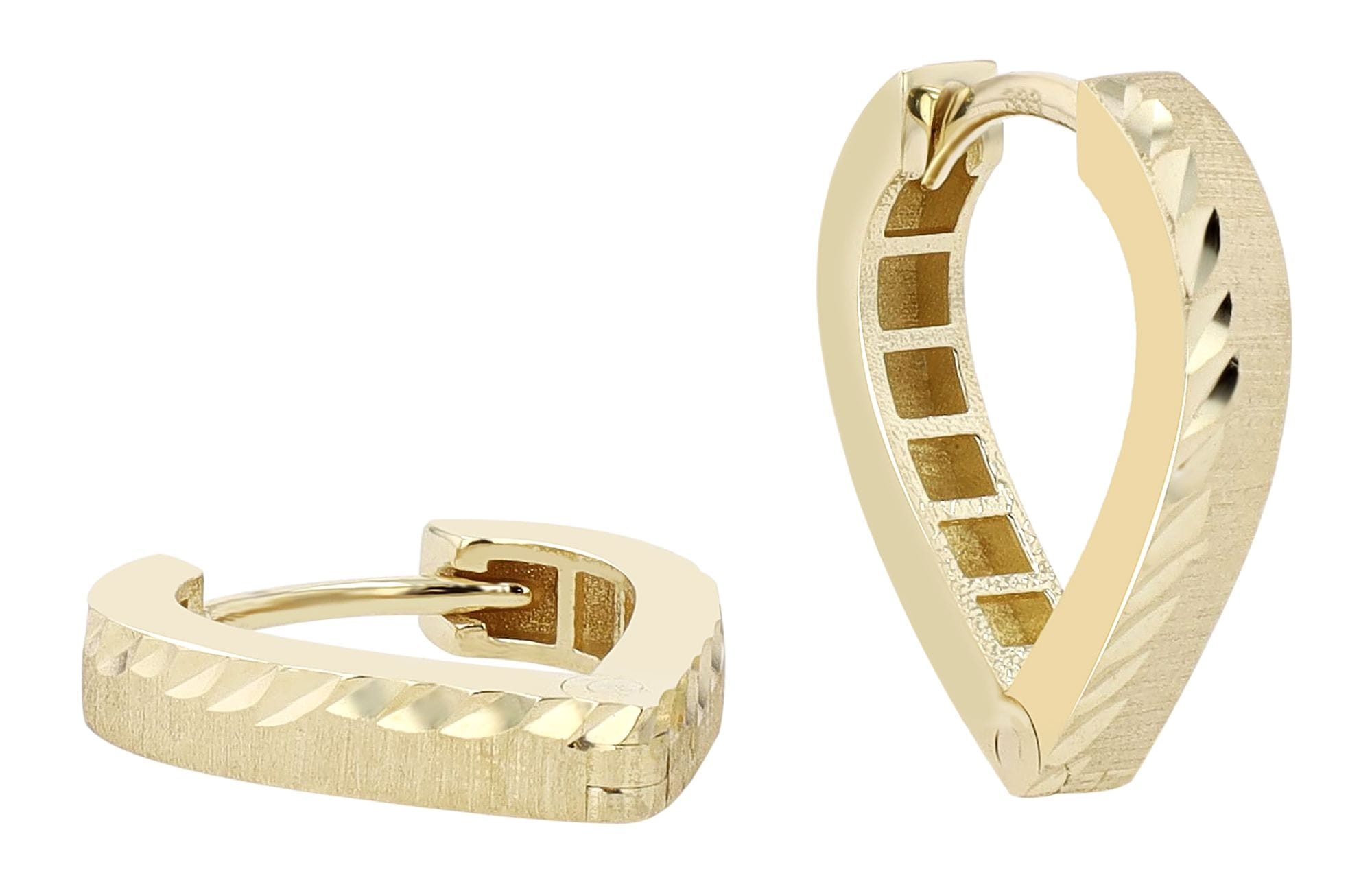 Adelia´s Paar Creolen »Damen Ohrringe ¿ Klappcreole aus 333 Gold«