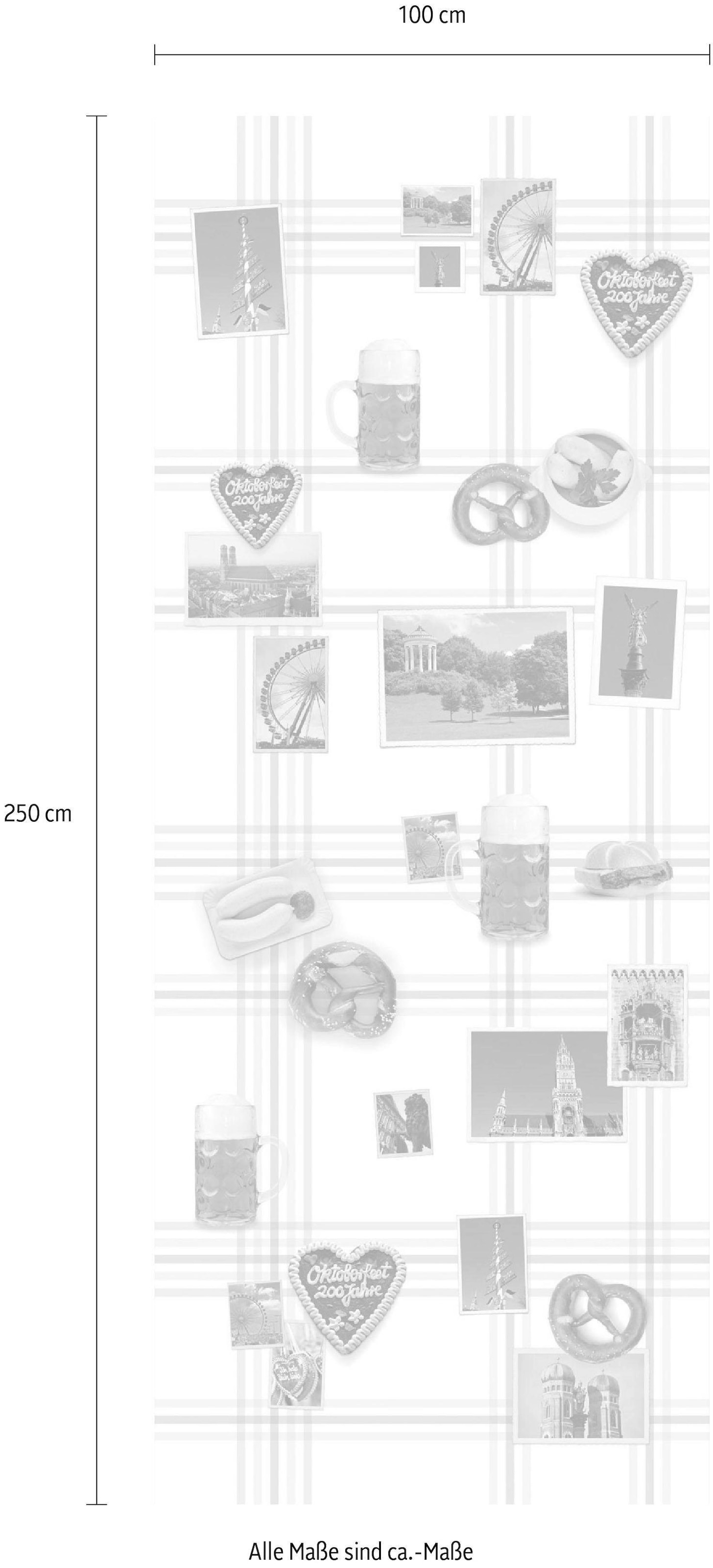 Komar Vliestapete »Digitaldruck Vlies - München - Größe 100 x 250 cm«, bedruckt, Wohnzimmer, Schlafzimmer