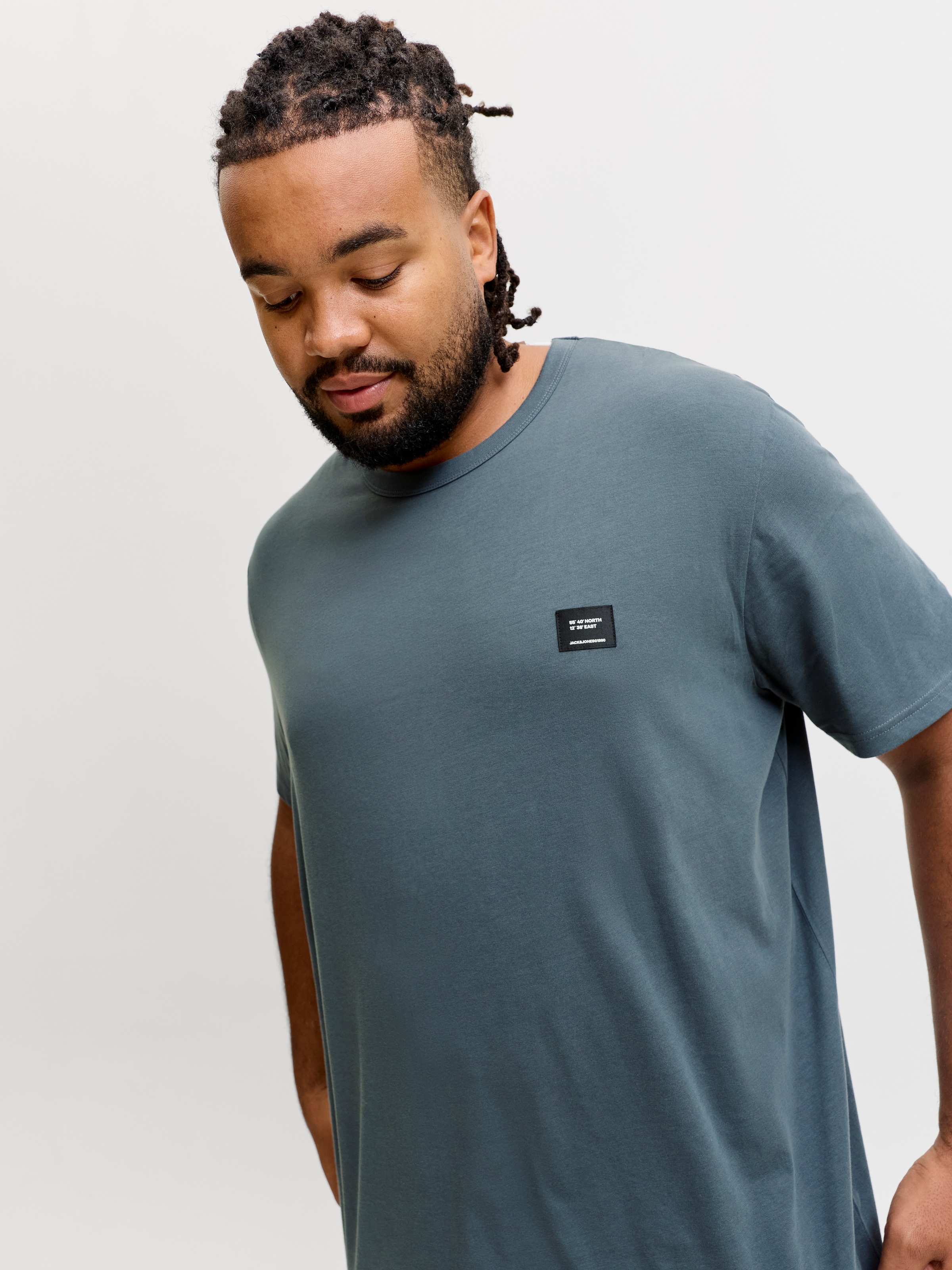 Jack & Jones PlusSize T-Shirt »JJCLEVELAND TEE SS CREW NECK PLS« Baumwolle, regular fit