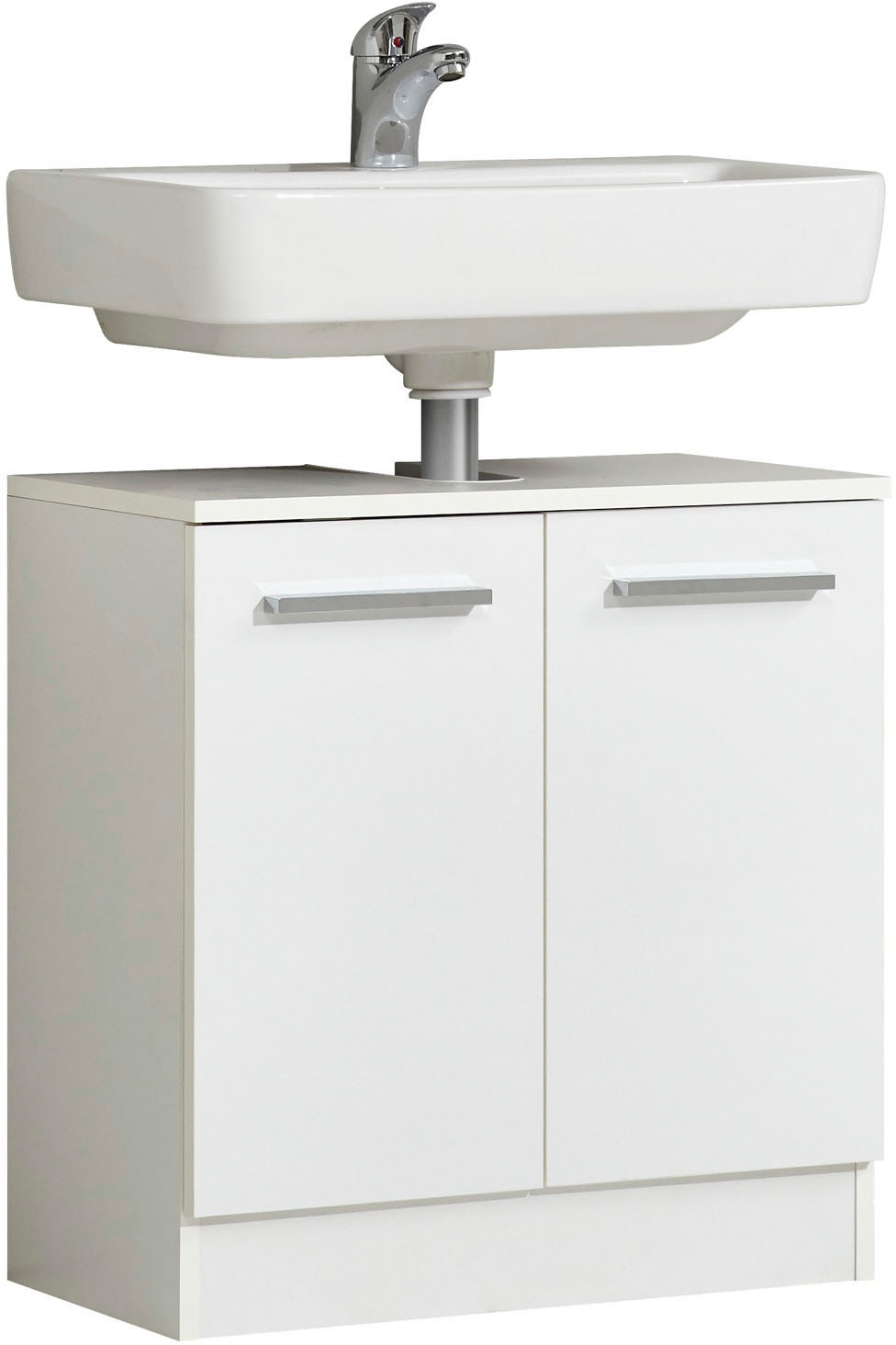 Saphir Badmöbel-Set »Quickset 335 5-teilig, Waschbeckenunterschrank mit LED-Spiegelschrank«, (5 St.), Hochschrank, Unterschrank, Hängeschrank, inkl. Türdämpfer, 7 Türen