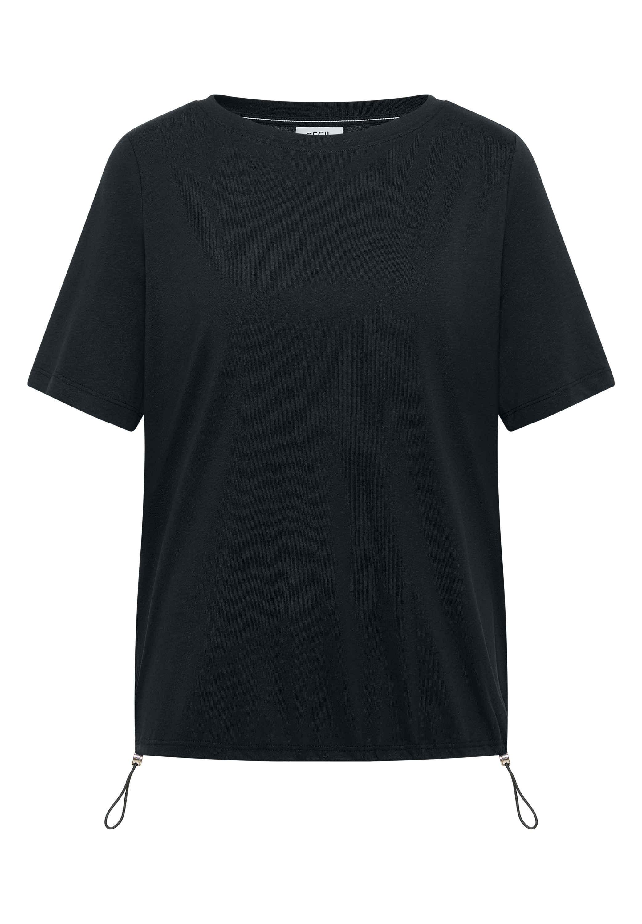 Cecil T-Shirt aus Baumwollmix mit Modal, pflegeleichte Jersey-Qualität