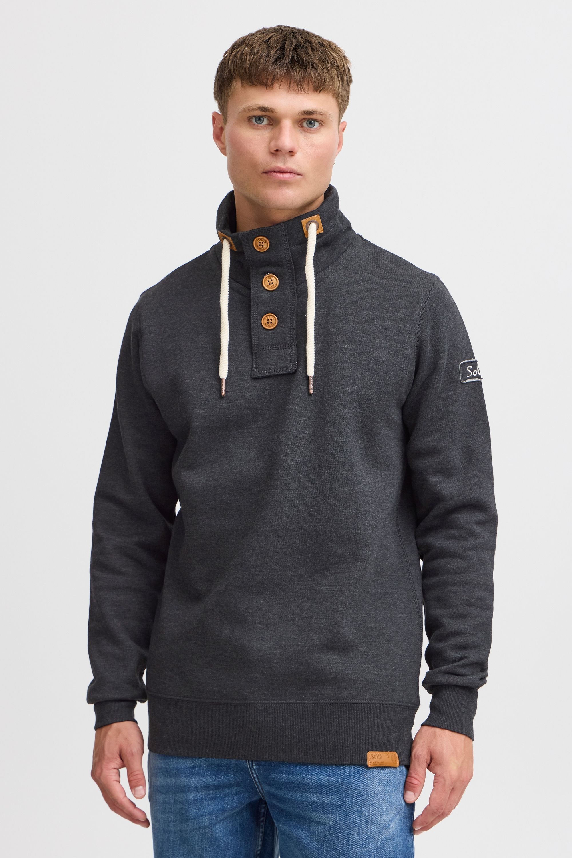 !Solid Stehkragenpullover »Stehkragenpullover SDTripTroyer«