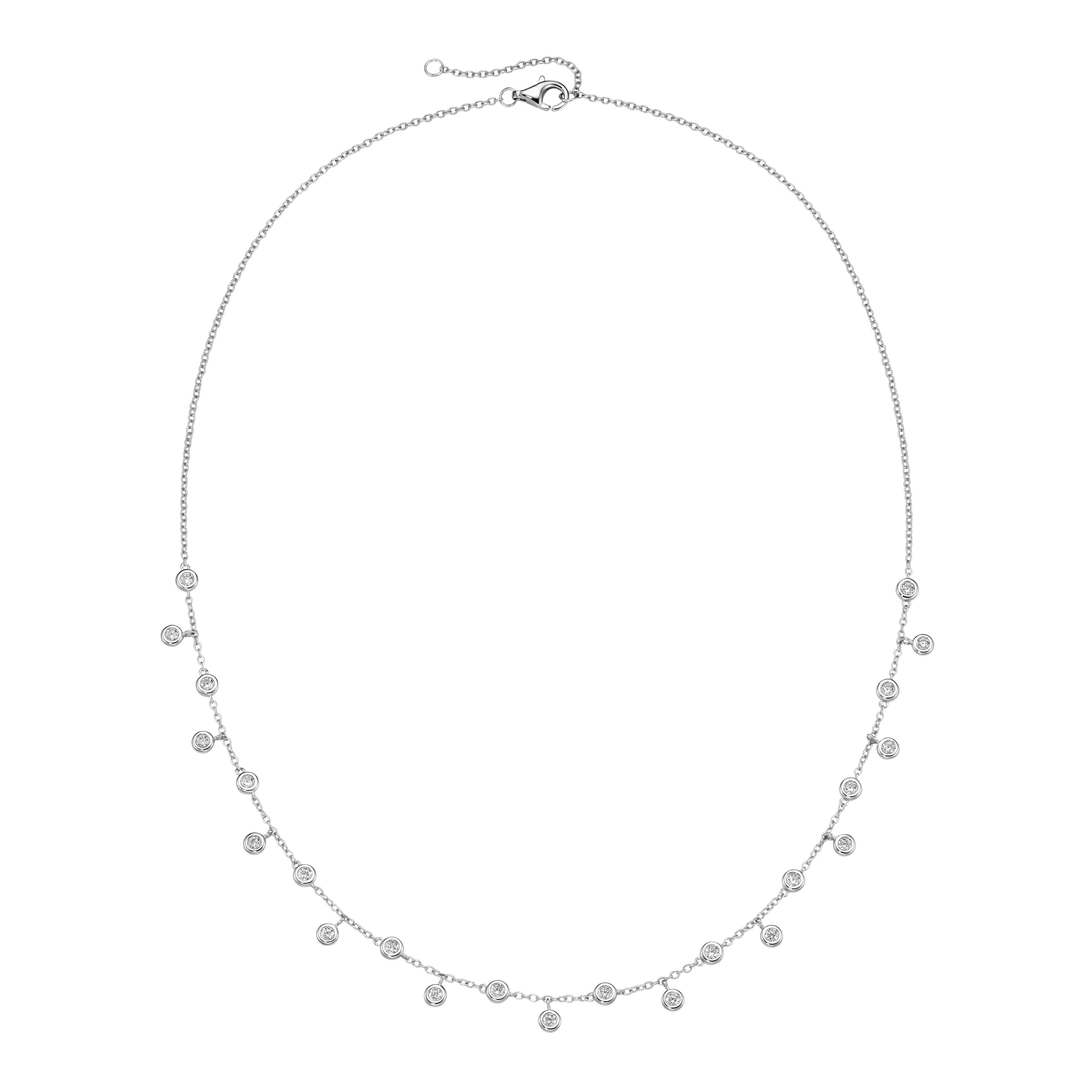 Smart Jewel Collier »Collier mit Zirkonia, Silber 925«