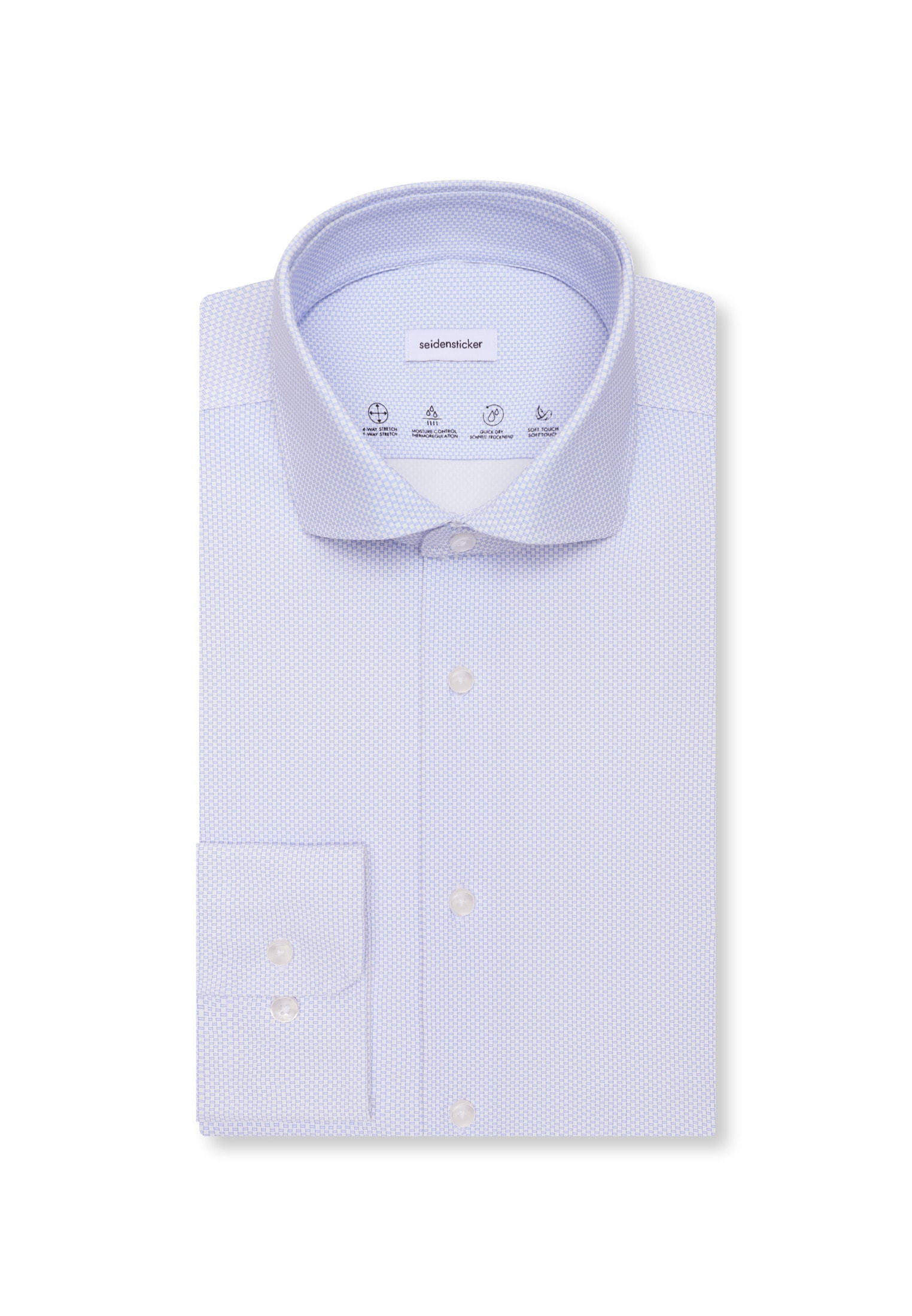 seidensticker Businesshemd »Schwarze Rose« Slim 1/1 Kentkragen Druck