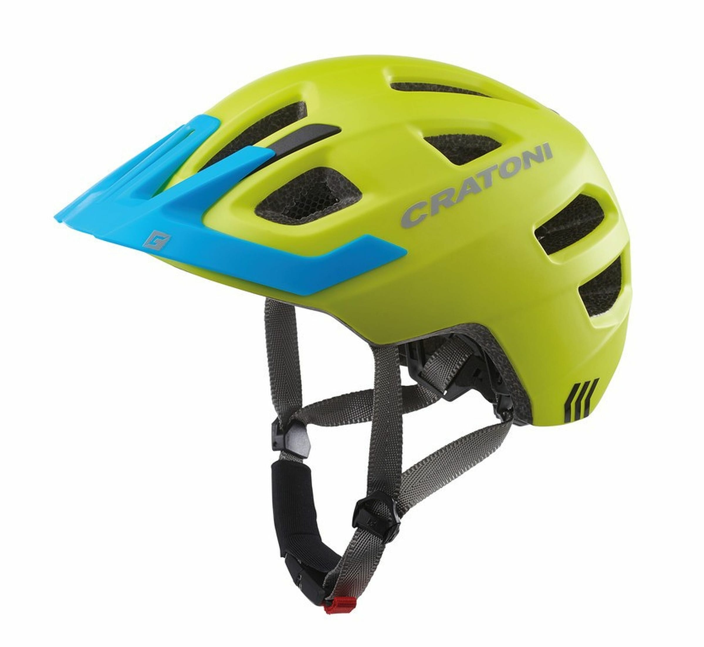 Kinderfahrradhelm »Kinderhelm Maxster Pro lime/blau matt«