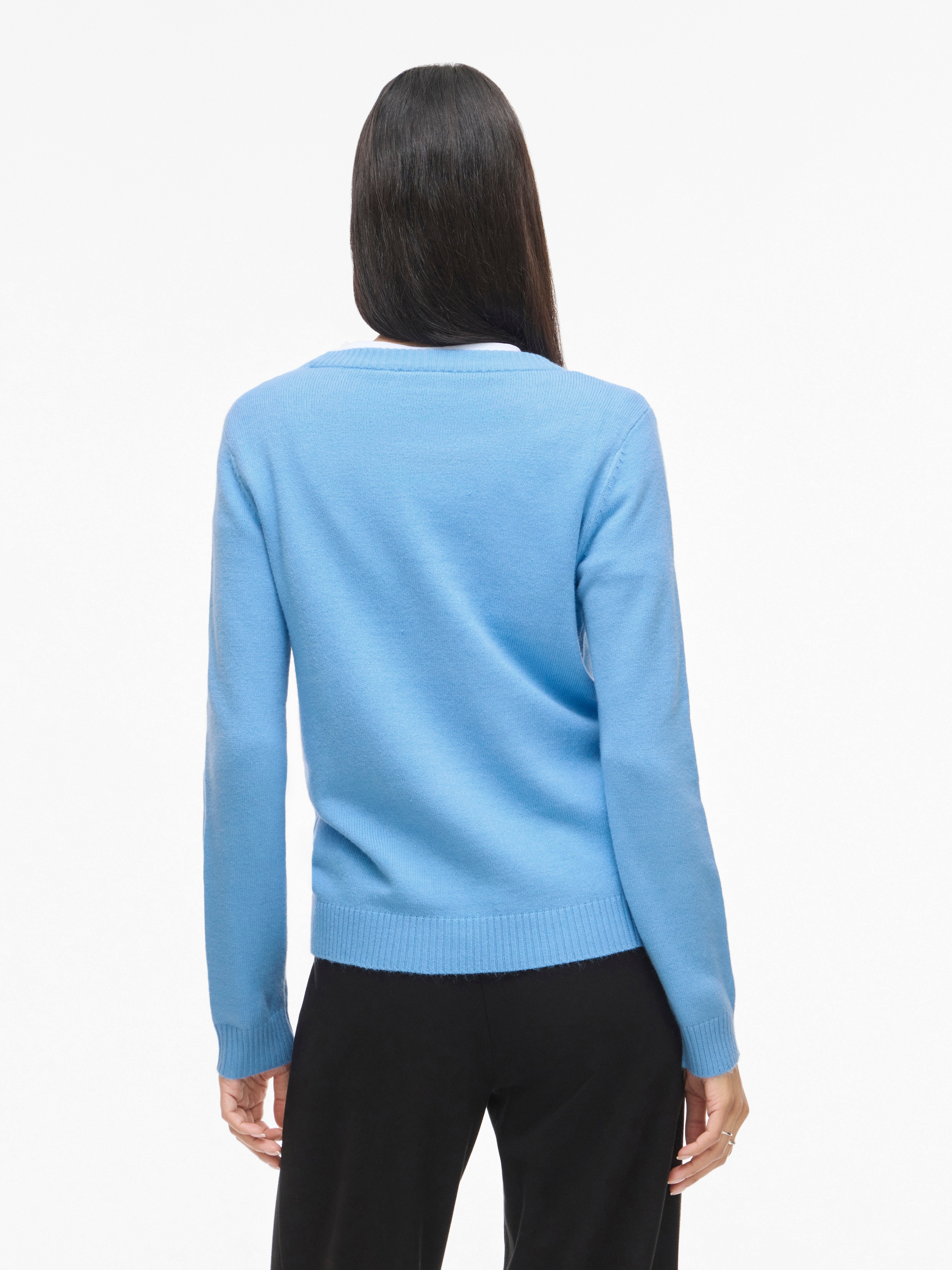 Vila Rundhalspullover »VIRIL O-NECK L/S  KNIT TOP - NOOS« Viskosemischung, regular fit