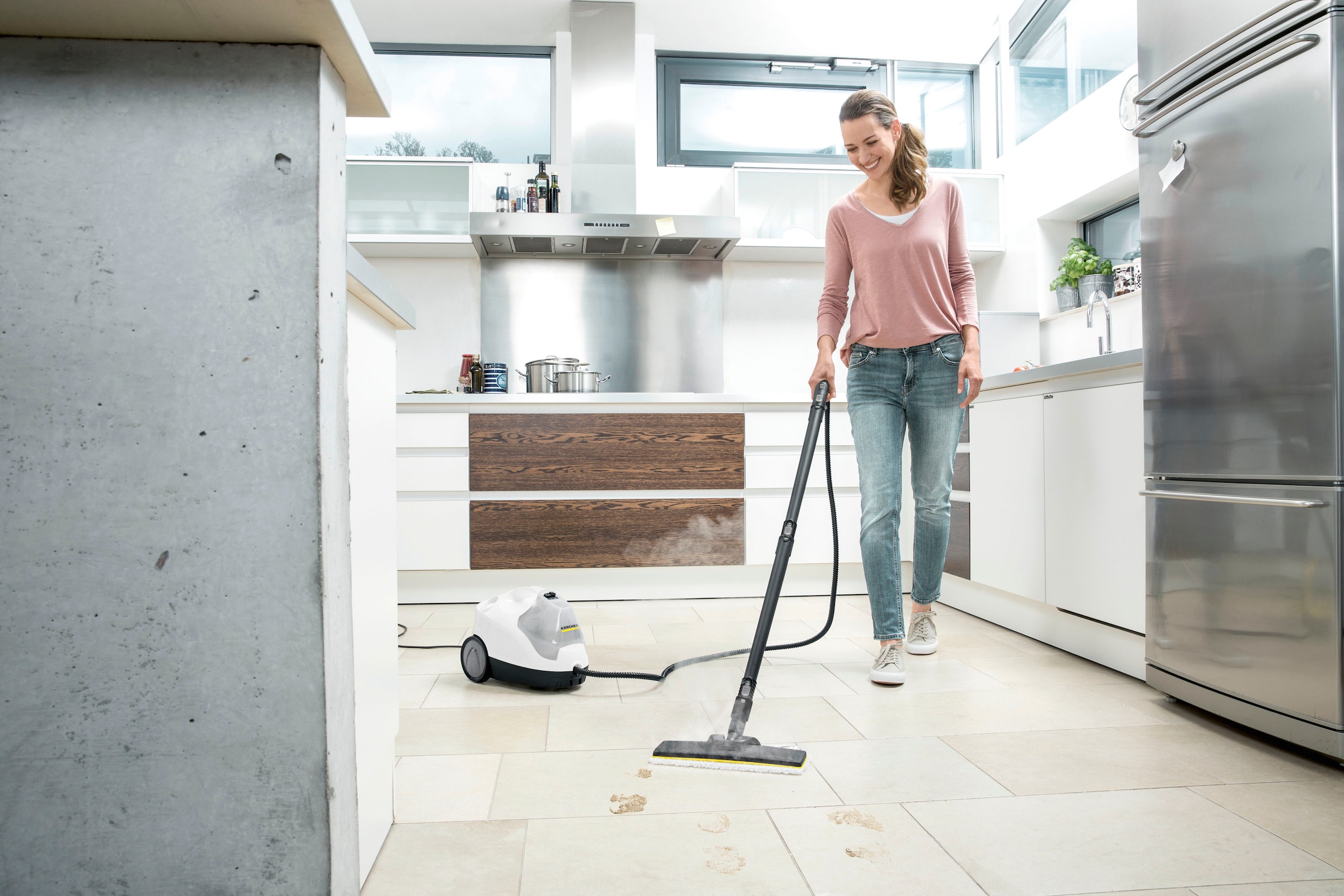 KÄRCHER Dampfreiniger »SC 4 EASYFIX IRON«, mit Bodendüse EasyFix und Dampfdruck-Bügeleisen
