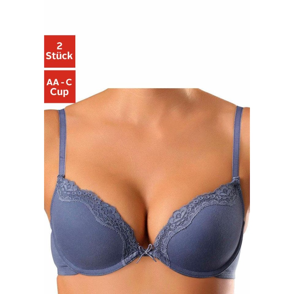 petite fleur Push-up-BH, (Packung, 2 Stück)