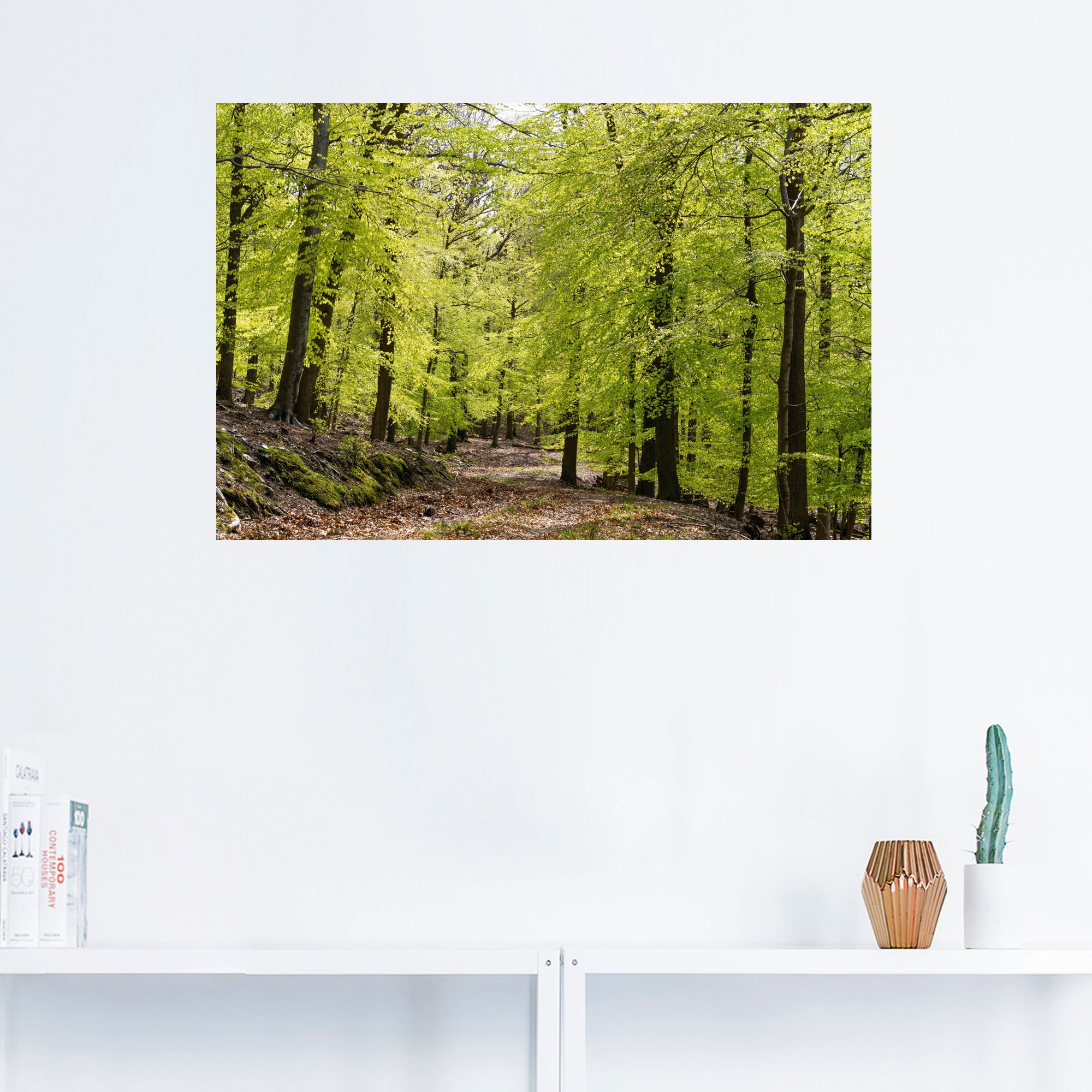 Artland Wandbild »Die Buchen im Frühling«, Wald, (1 St.), als Alubild, Outdoorbild, Leinwandbild, Poster, Wandaufkleber