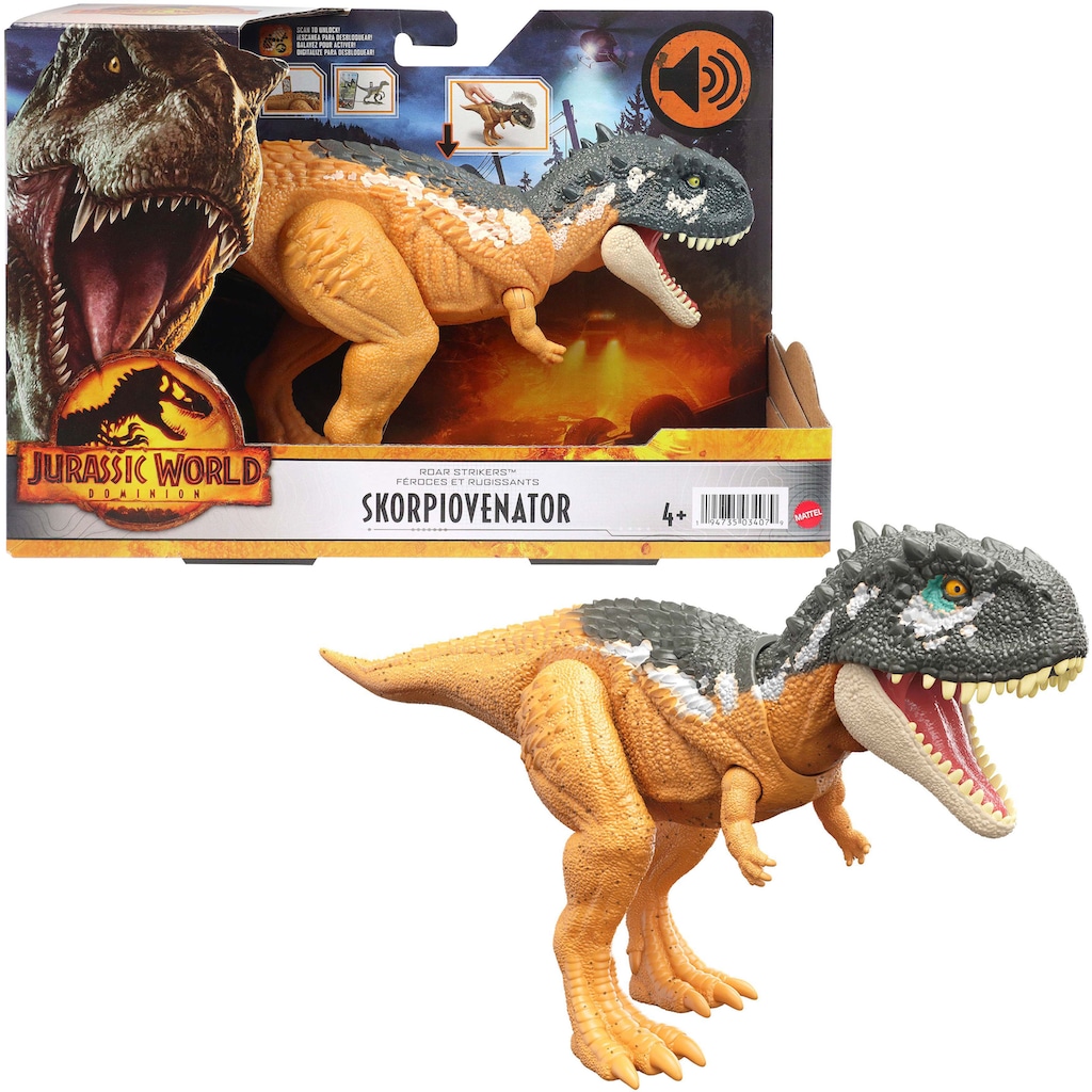 Mattel® Spielfigur »Jurassic World, Roar Strikers Skorpiovenator«