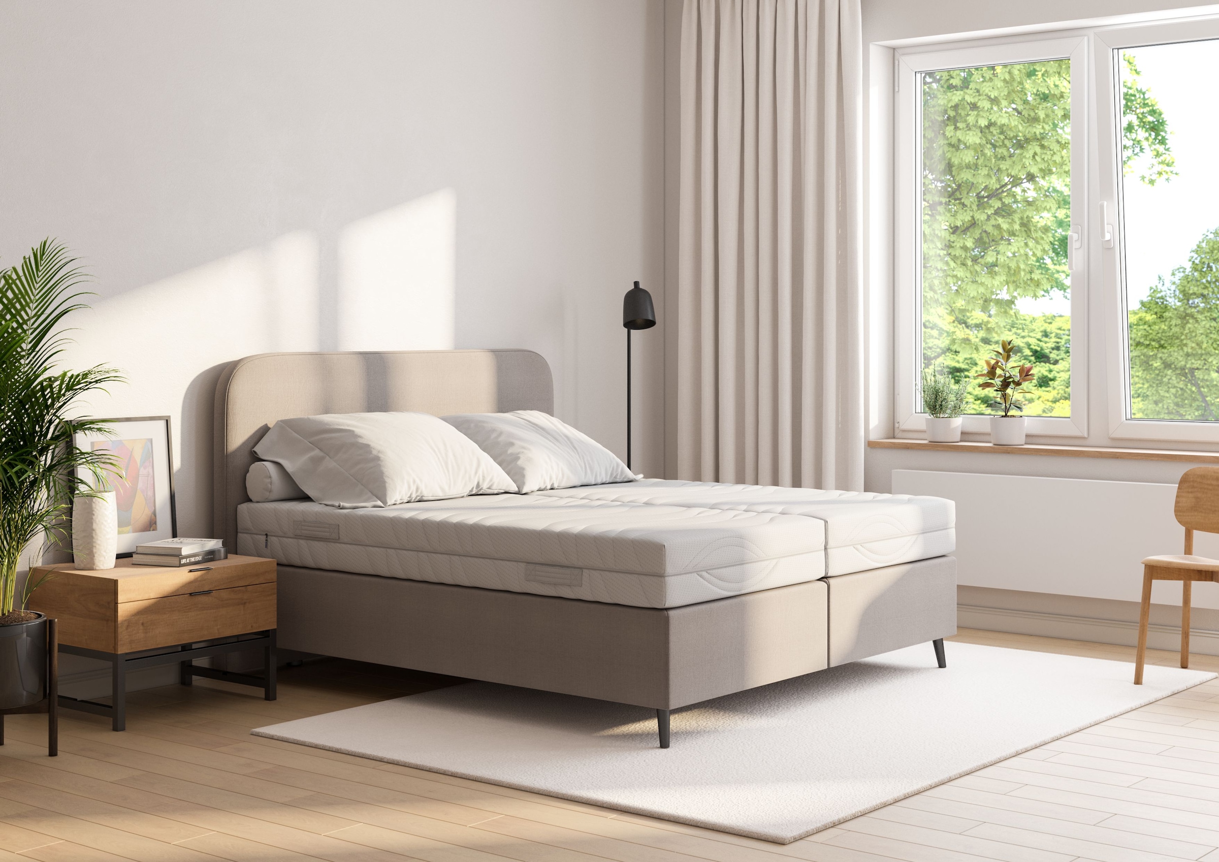 Malie Taschenfederkernmatratze »MALINA, 5 Zonen Matratze 90x200 cm, 140x200 cm & weitere Größen«, 22 cm hoch, (1 St., 1-tlg.), 22cm hoch, Matratze H2/H3, ergonomisch, atmungsaktiv