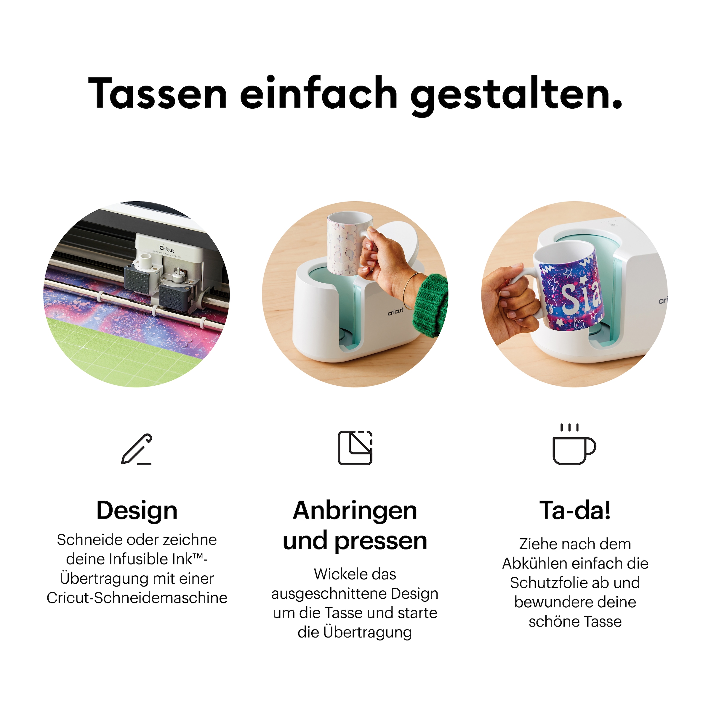 Cricut Transferpresse »Cricut Mug Press« Personalisierte Geschenke & Tassen einfach selbst gestalten