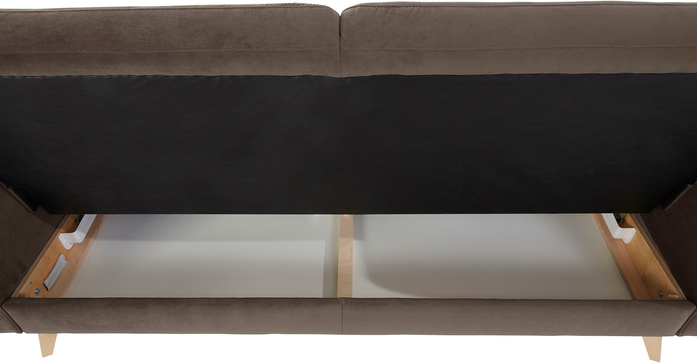 exxpo - sofa fashion 3-Sitzer »Nappa, kompakt und komfortabel, bequem, zeitloses Design, L-Form«, tolle Detailverarbeitung