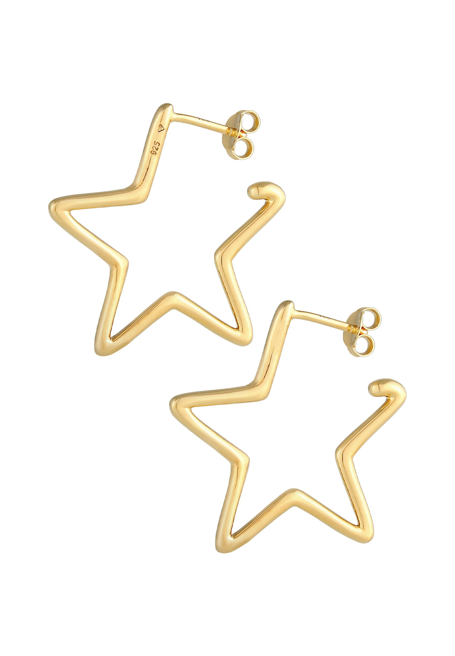 Elli Paar Ohrstecker »Ohrringe Creolen Stecker Stern Astro Filigran 925 Silber«
