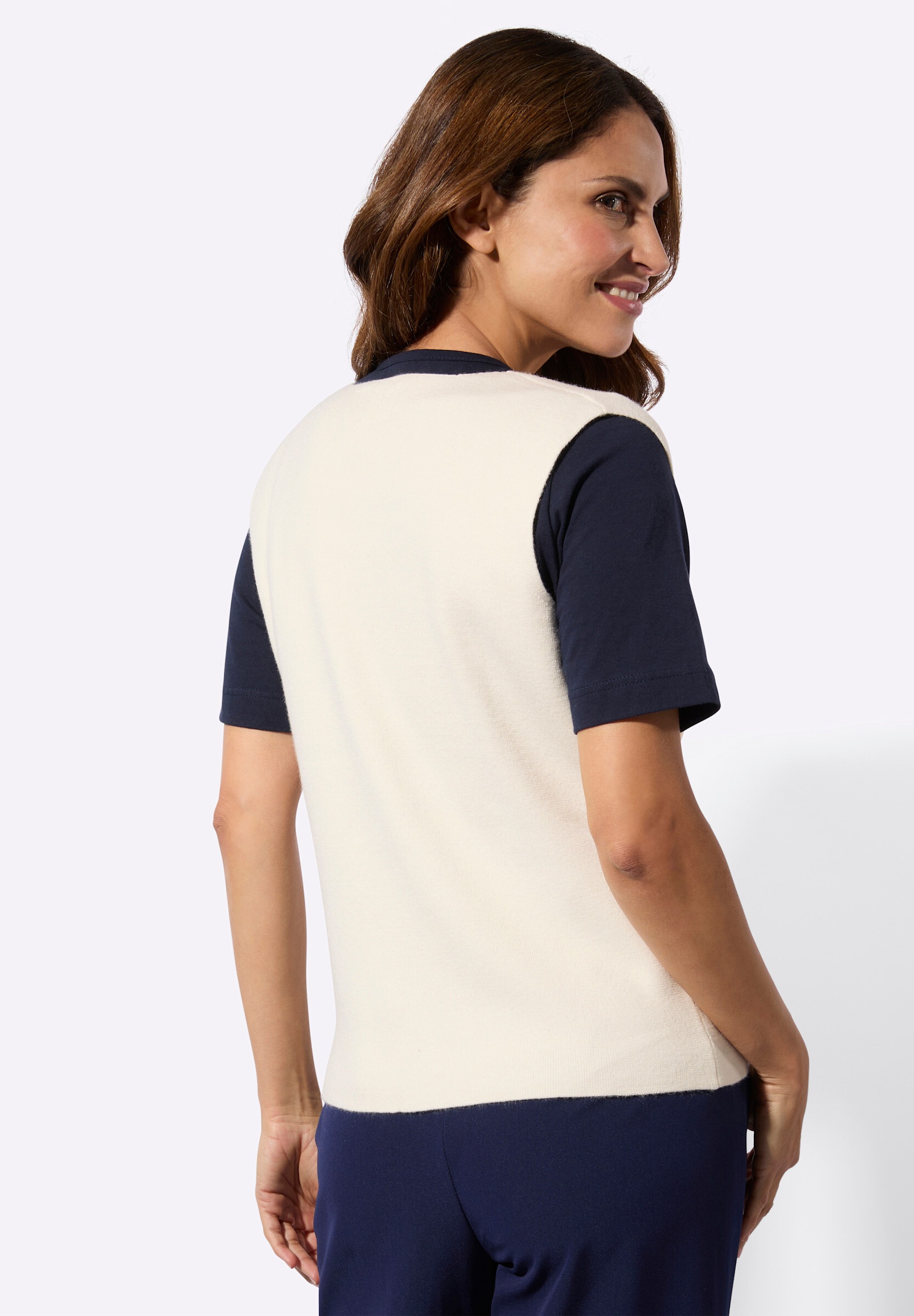 Witt Strickweste »Strickweste Strickweste mit asymmetrischem V-Ausschnitt«