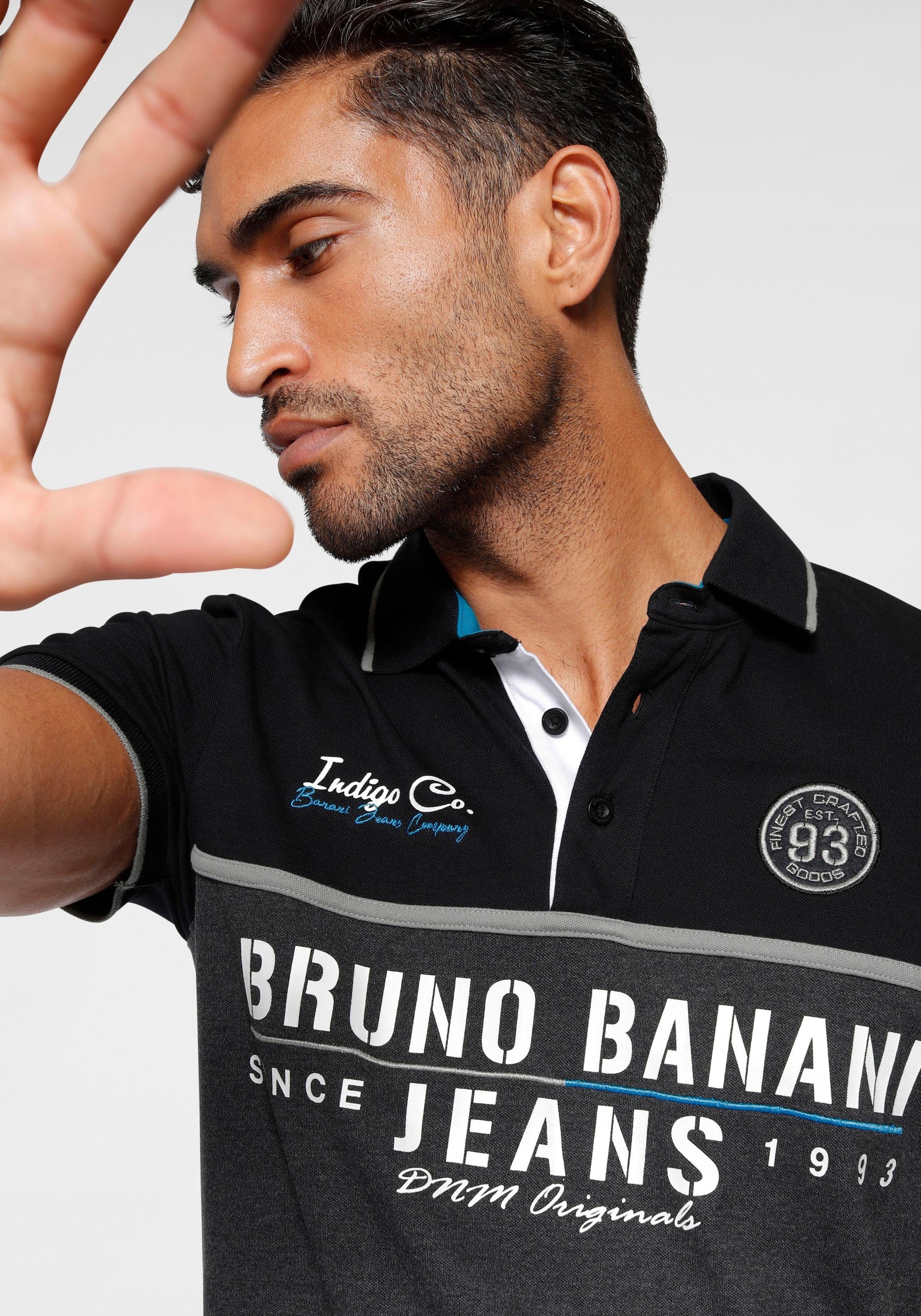 Bruno Banani Poloshirt, Kurzarm, körpernahe Passform, mit Polokragen