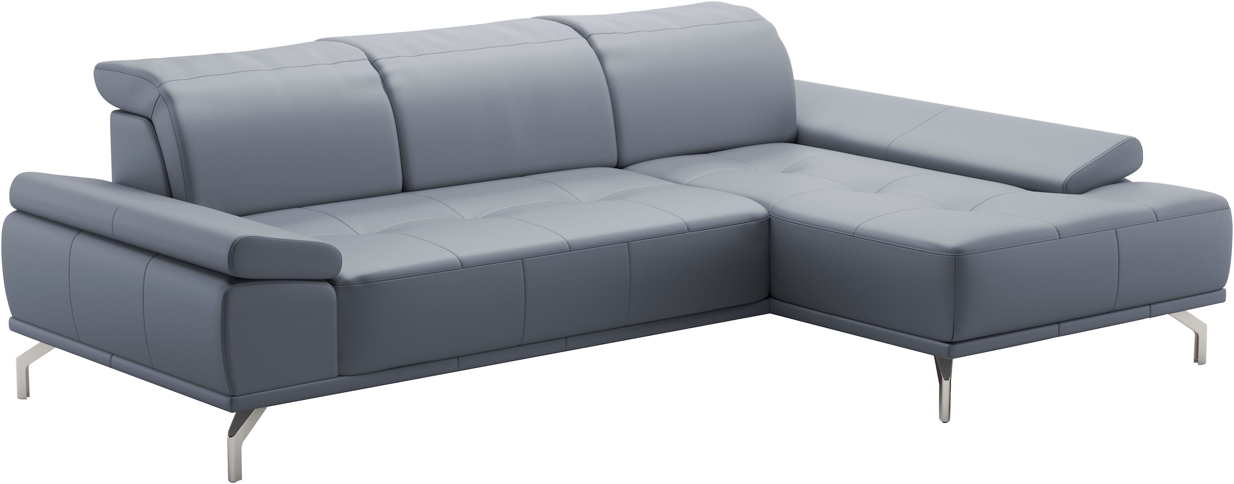 Places of Style Ecksofa »Caluna«, Inkl.Sitztiefenverstellung, wahlweise mit Kopf- und Armteilverstellung