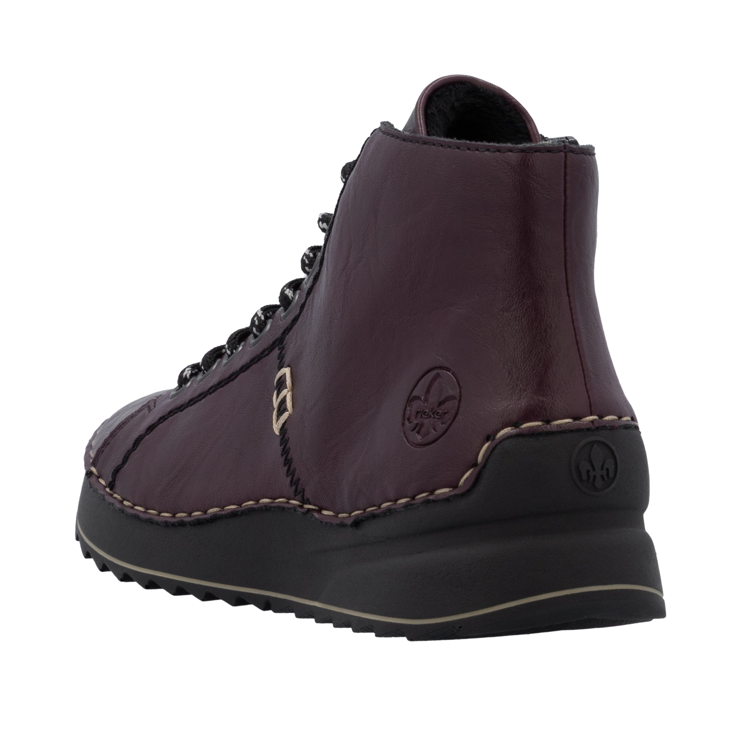 Rieker Schnürboots, Schnürstiefelette, High Top Sneaker, Plateauboots mit Profilsohle