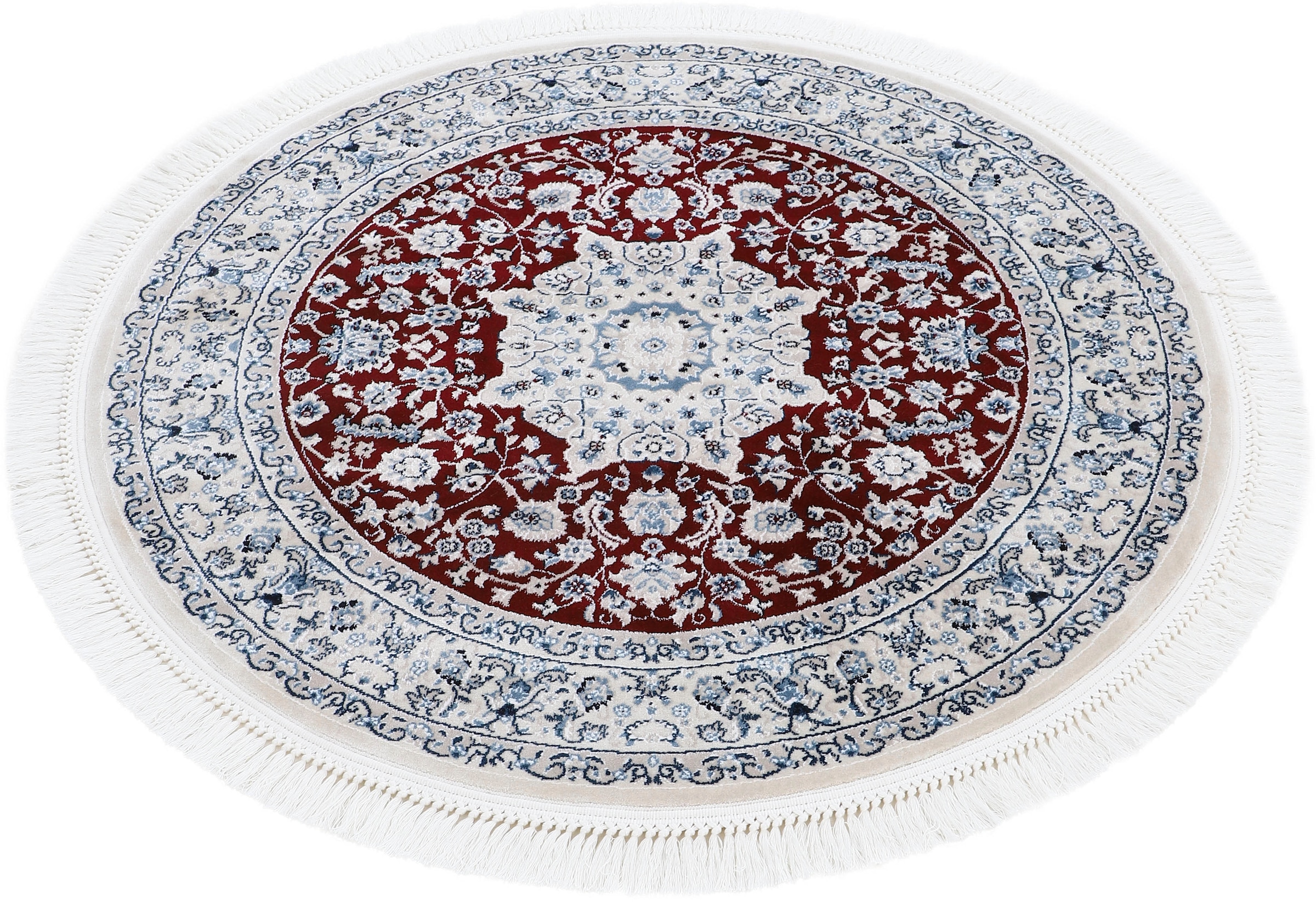 carpetfine Teppich »Nain Diane«, rund, Kurzflorteppich, Orient Look