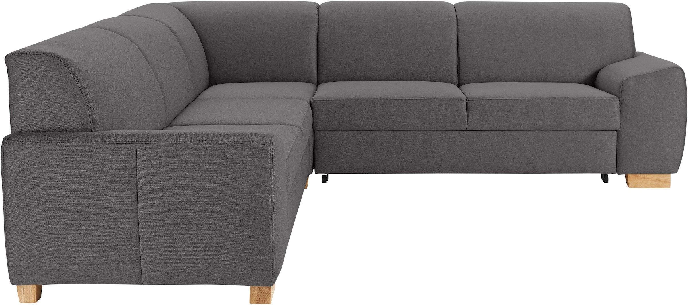 DOMO collection Ecksofa »Incanto kubische Formensprache, komfortabel, flache Armlehnen, L-Form«, wahlweise mit Bettfunktion