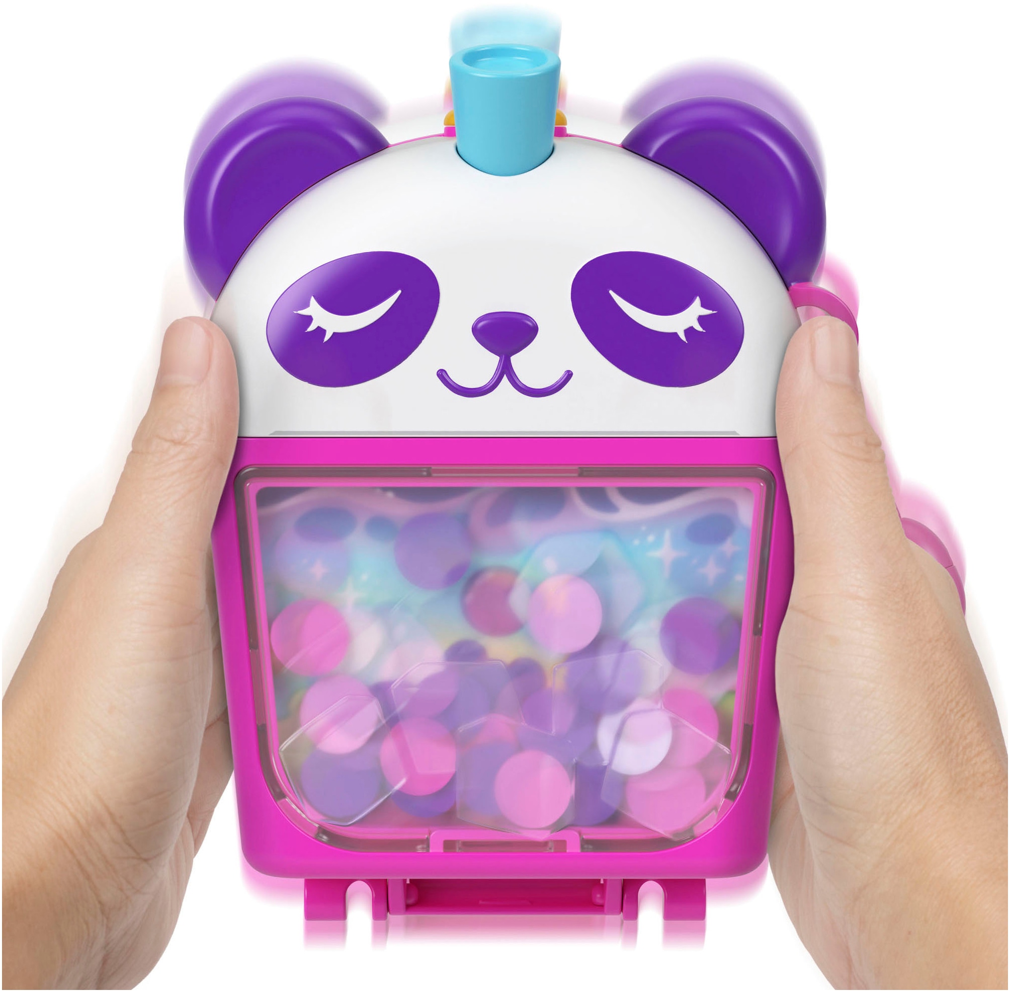 Polly Pocket Spielwelt »Bubble Tea Pandaschatulle«, mit 2 Puppen und Zubehör